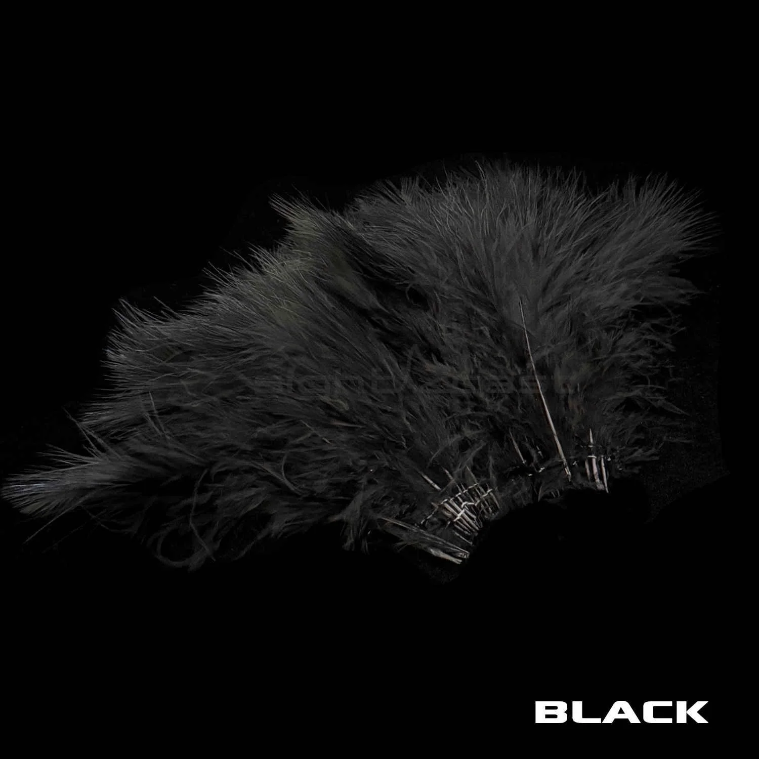 Premium Marabou - Fly Tying Materials - Black.JPG