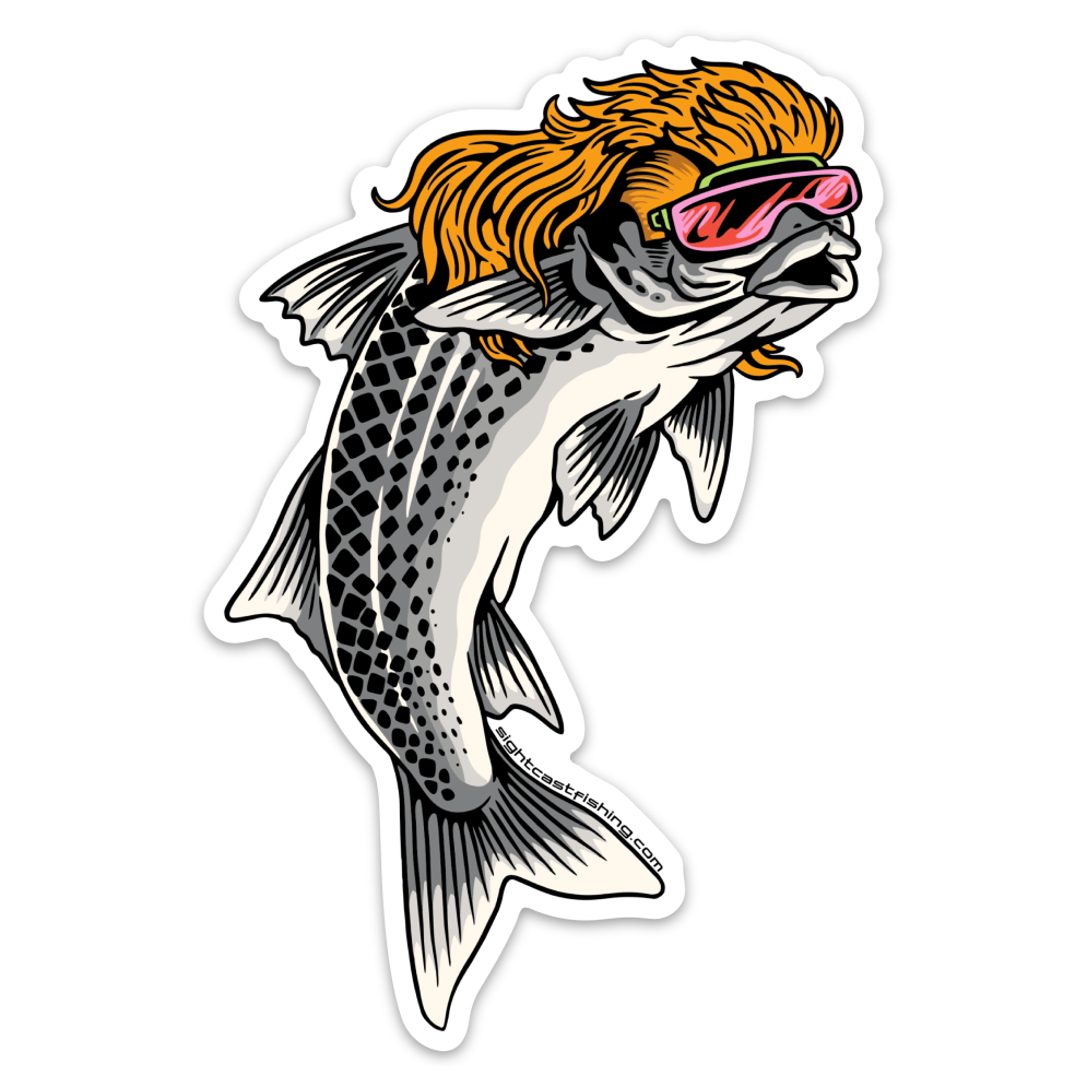 Mullet Party Fly Fishing Decal.png