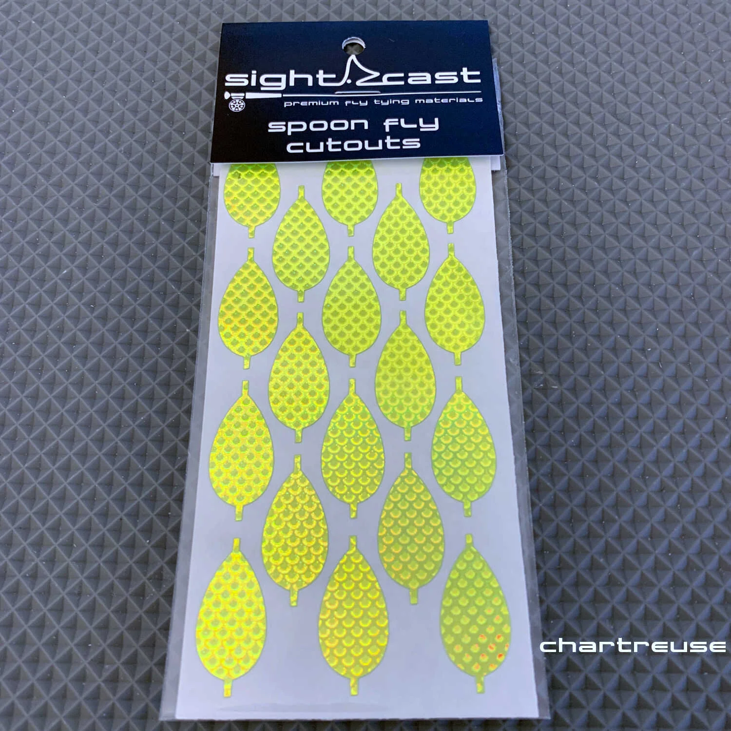 Spoon Fly Cutouts - Chartreuse