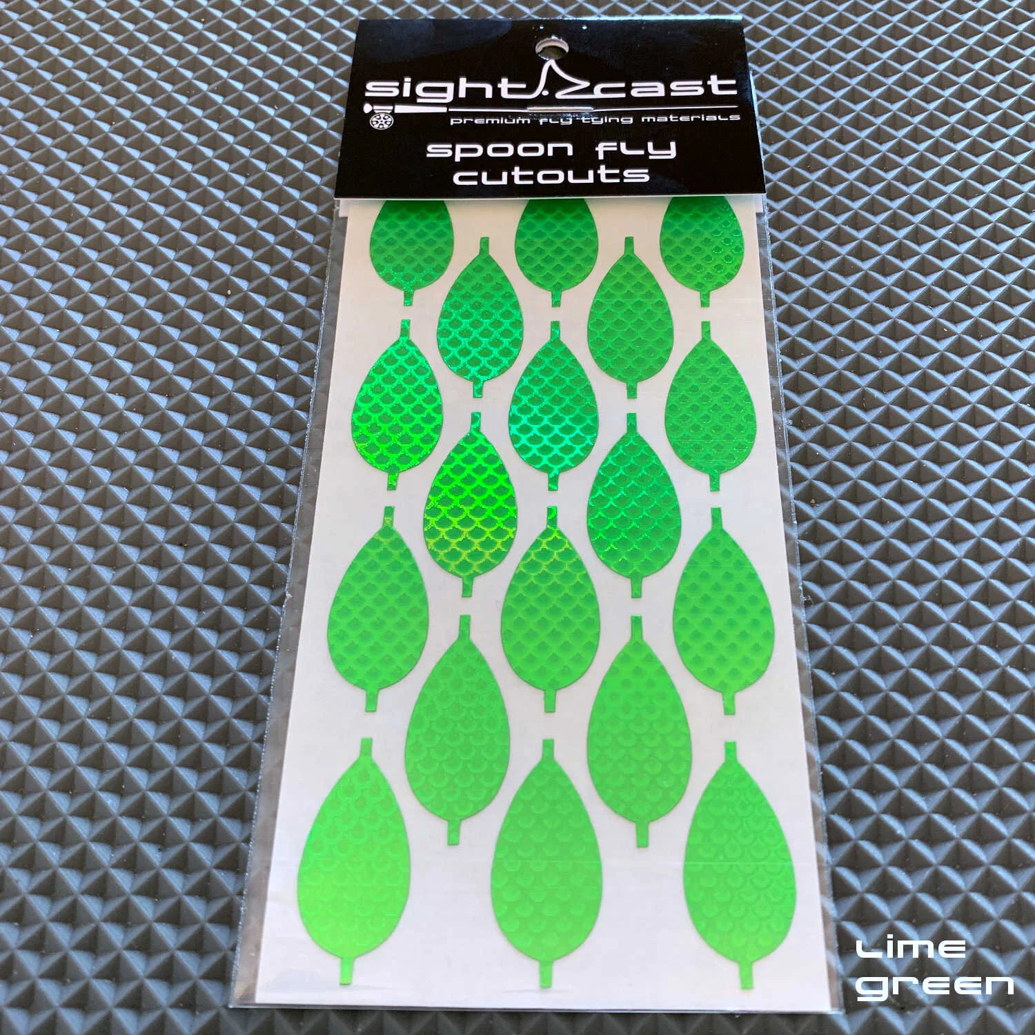 Spoon Fly Cutouts - Lime Green
