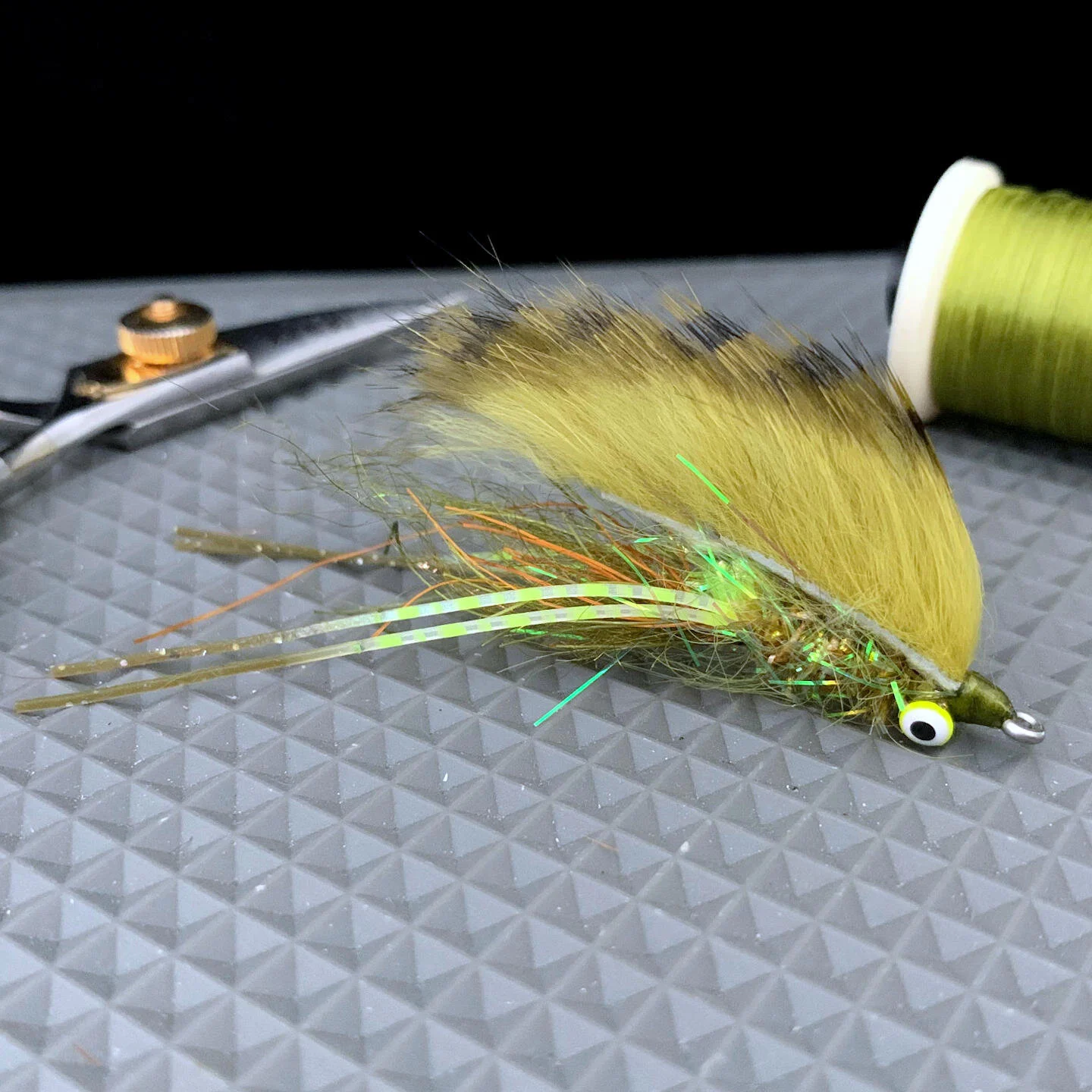 Marsh Mohawk Redfish Fly Olive Chartreuse