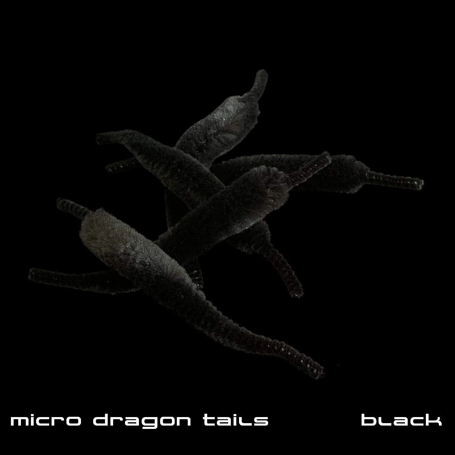 Micro Dragon Tails - Black - Fly Tying Materials.JPG