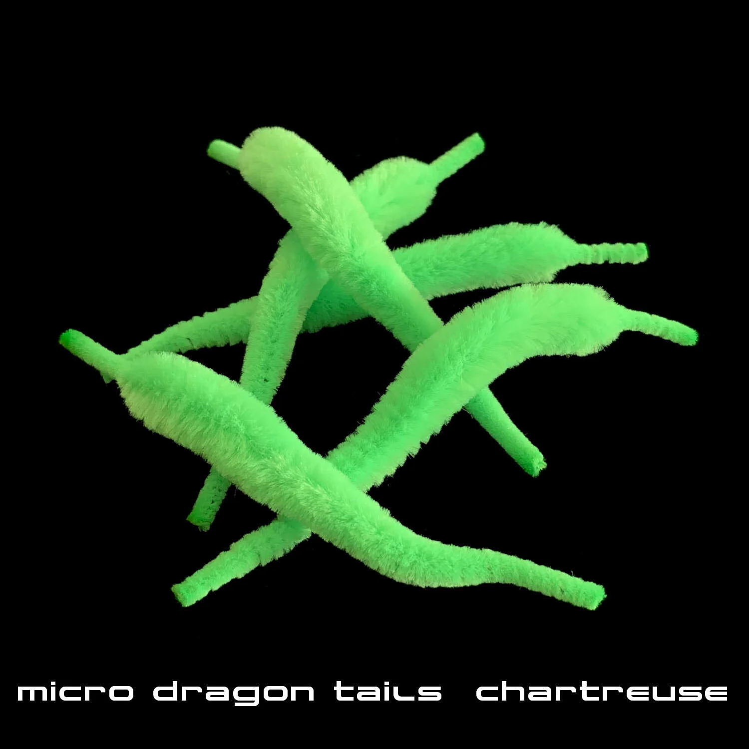Micro Dragon Tails - Chartreuse - Fly Tying Materials.JPG