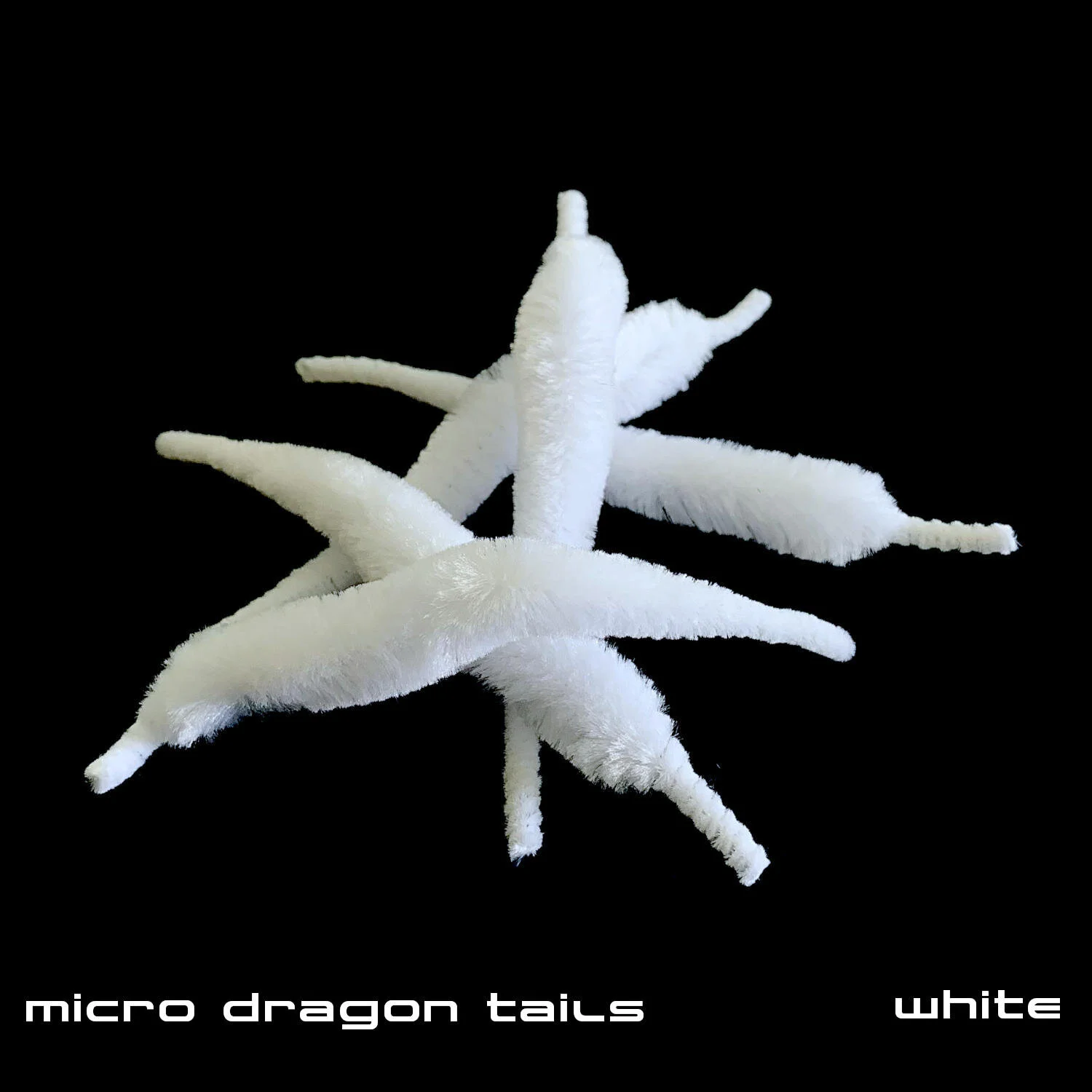 Micro Dragon Tails - White - Fly Tying Materials.JPG