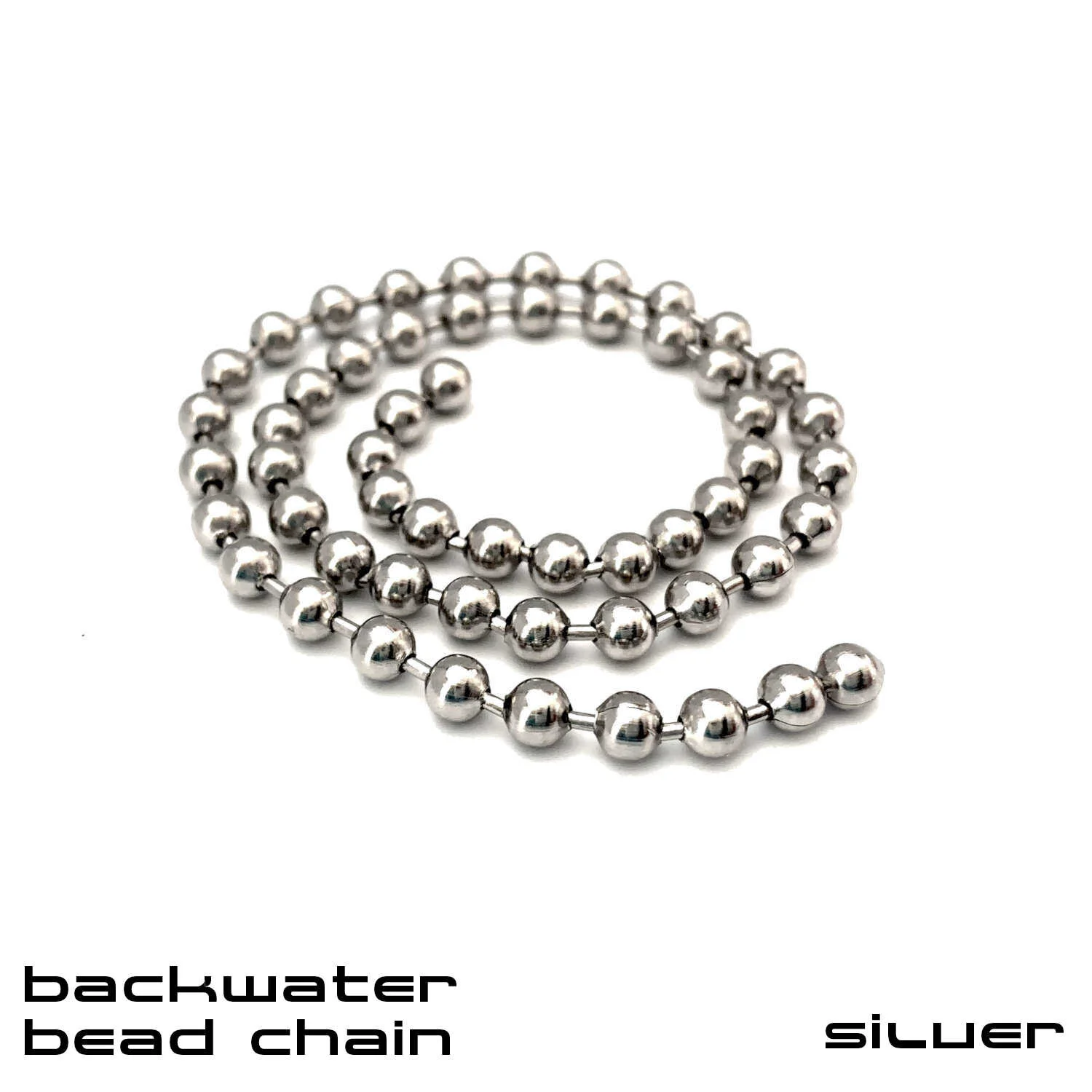 Backwater Bead Chain - Fly Tying Materials - Silver.JPG