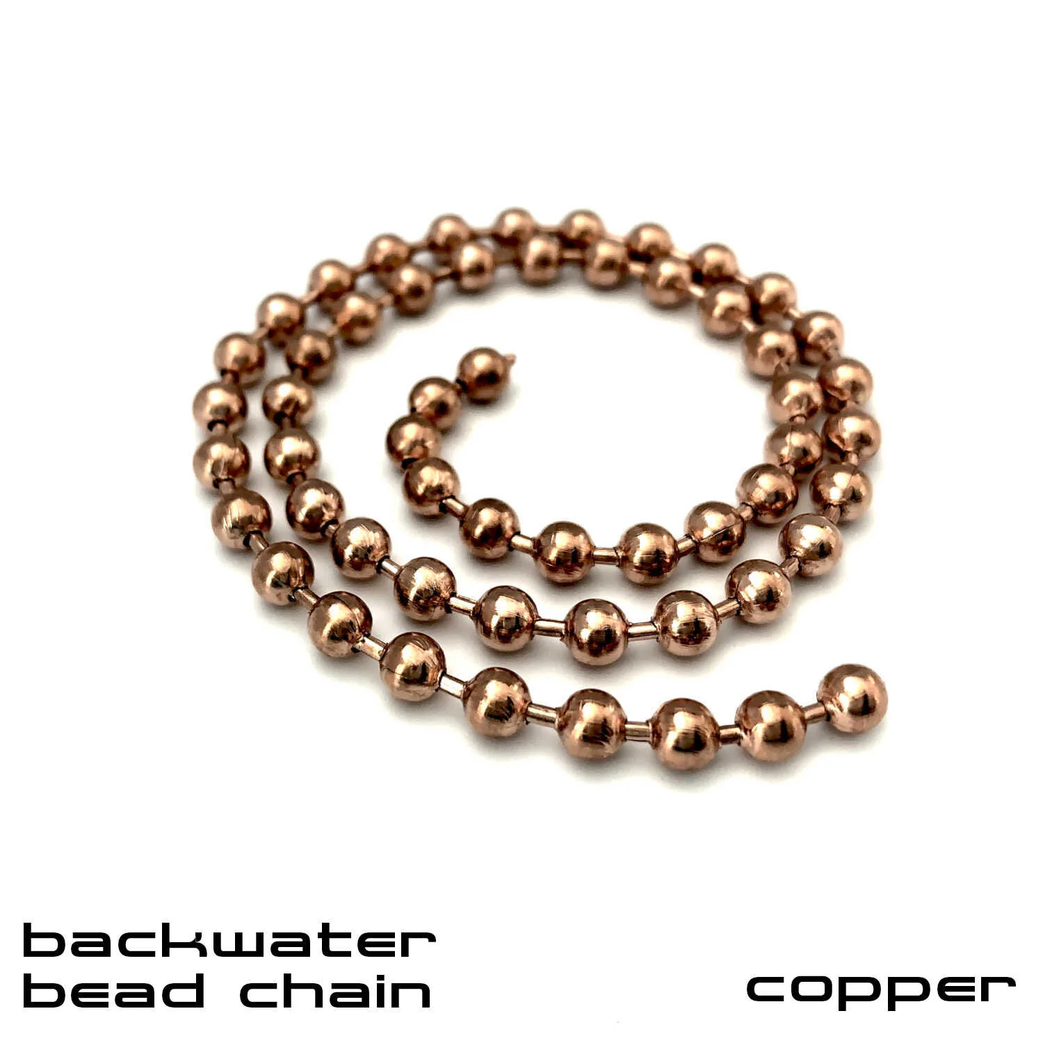 Backwater Bead Chain - Fly Tying Materials - Copper.JPG