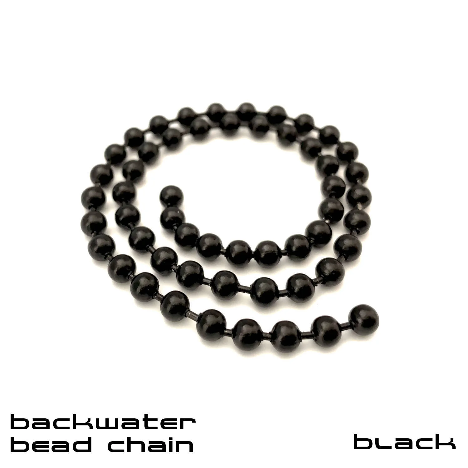 Backwater Bead Chain - Fly Tying Materials - Black.JPG