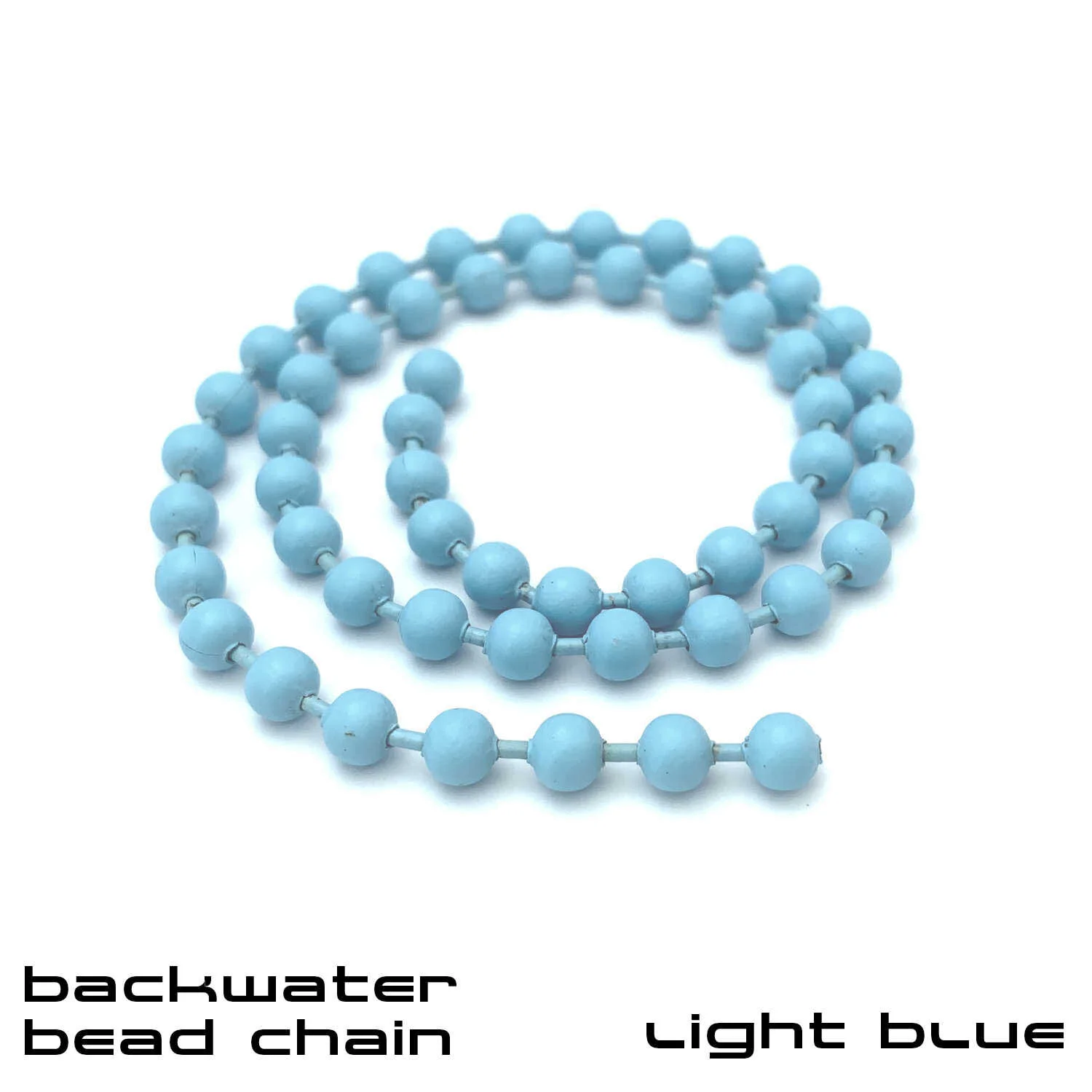 Backwater Bead Chain - Fly Tying Materials - Light Blue.JPG
