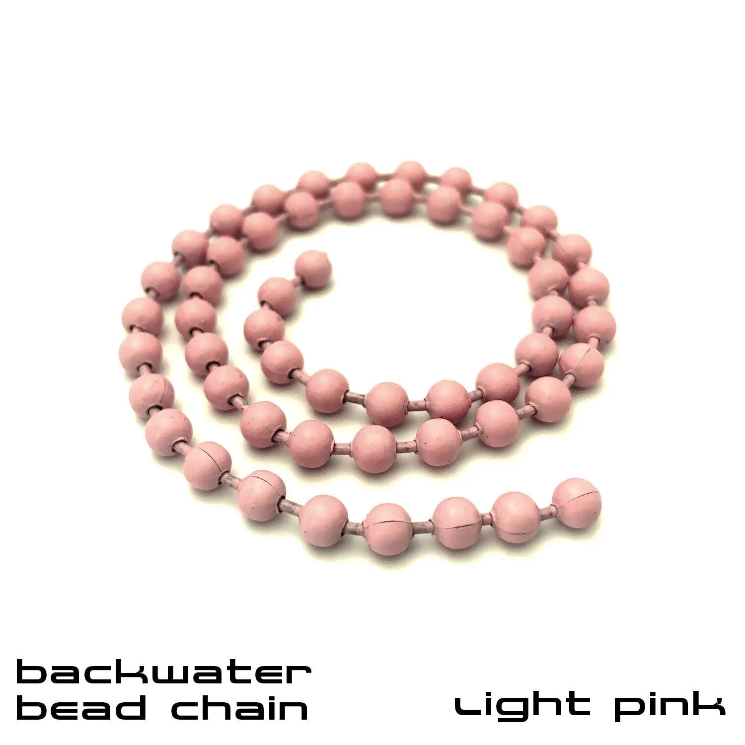 Backwater Bead Chain - Fly Tying Materials - Light Pink.JPG
