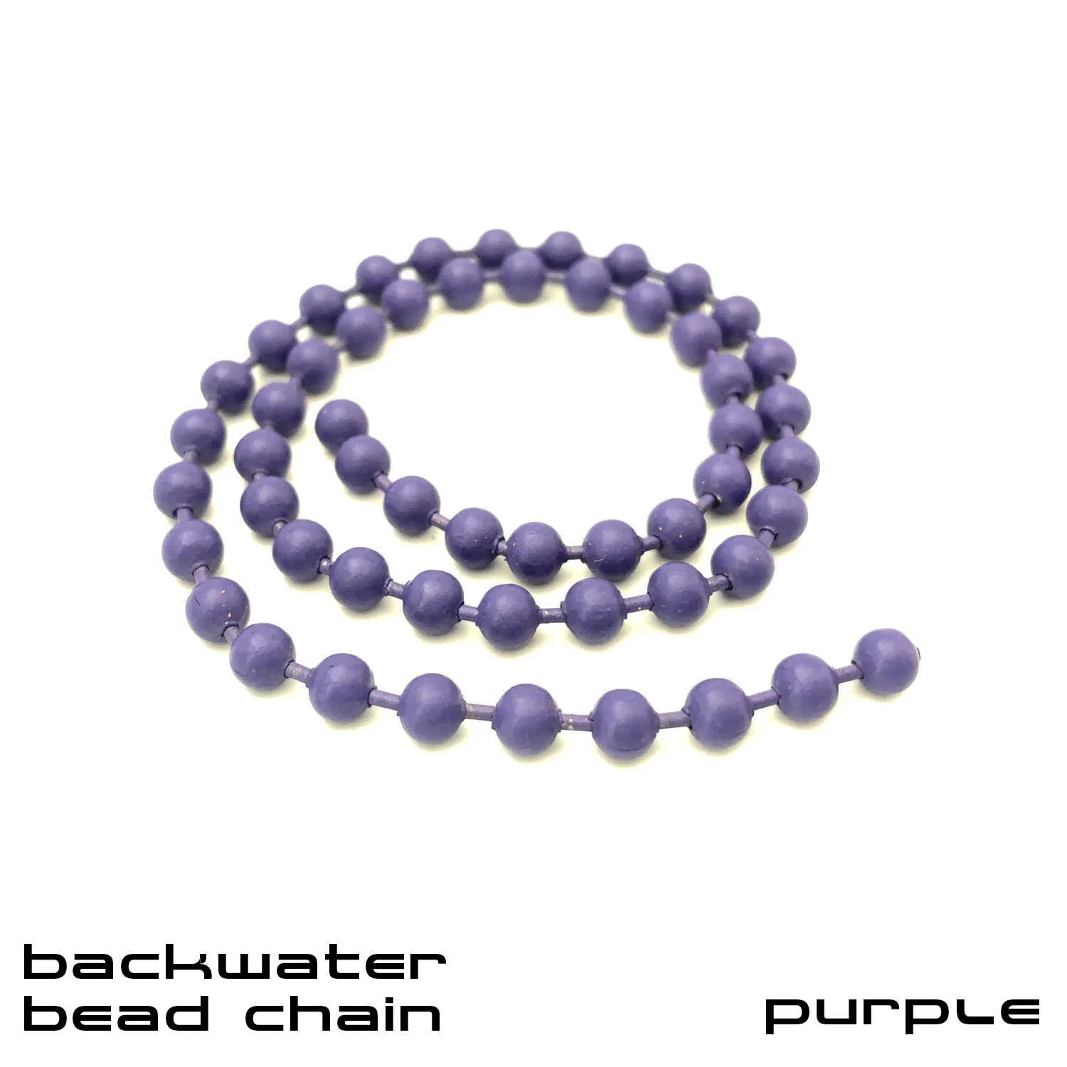 Backwater Bead Chain - Fly Tying Materials - Purple.JPG