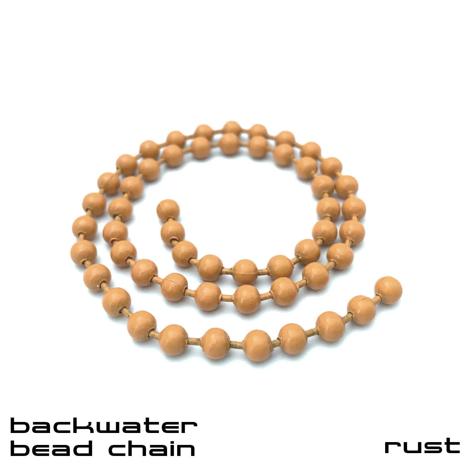 Backwater Bead Chain - Fly Tying Materials - Rust.JPG