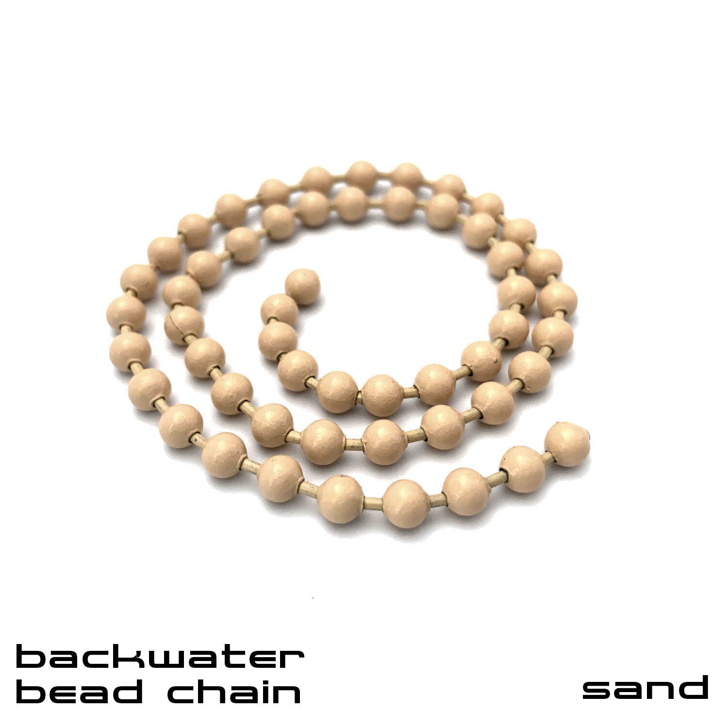 Backwater Bead Chain - Fly Tying Materials - Sand.JPG