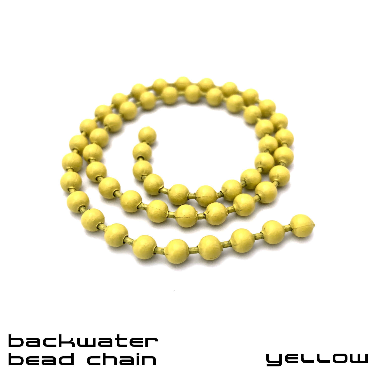 Backwater Bead Chain - Fly Tying Materials - Yellow.JPG