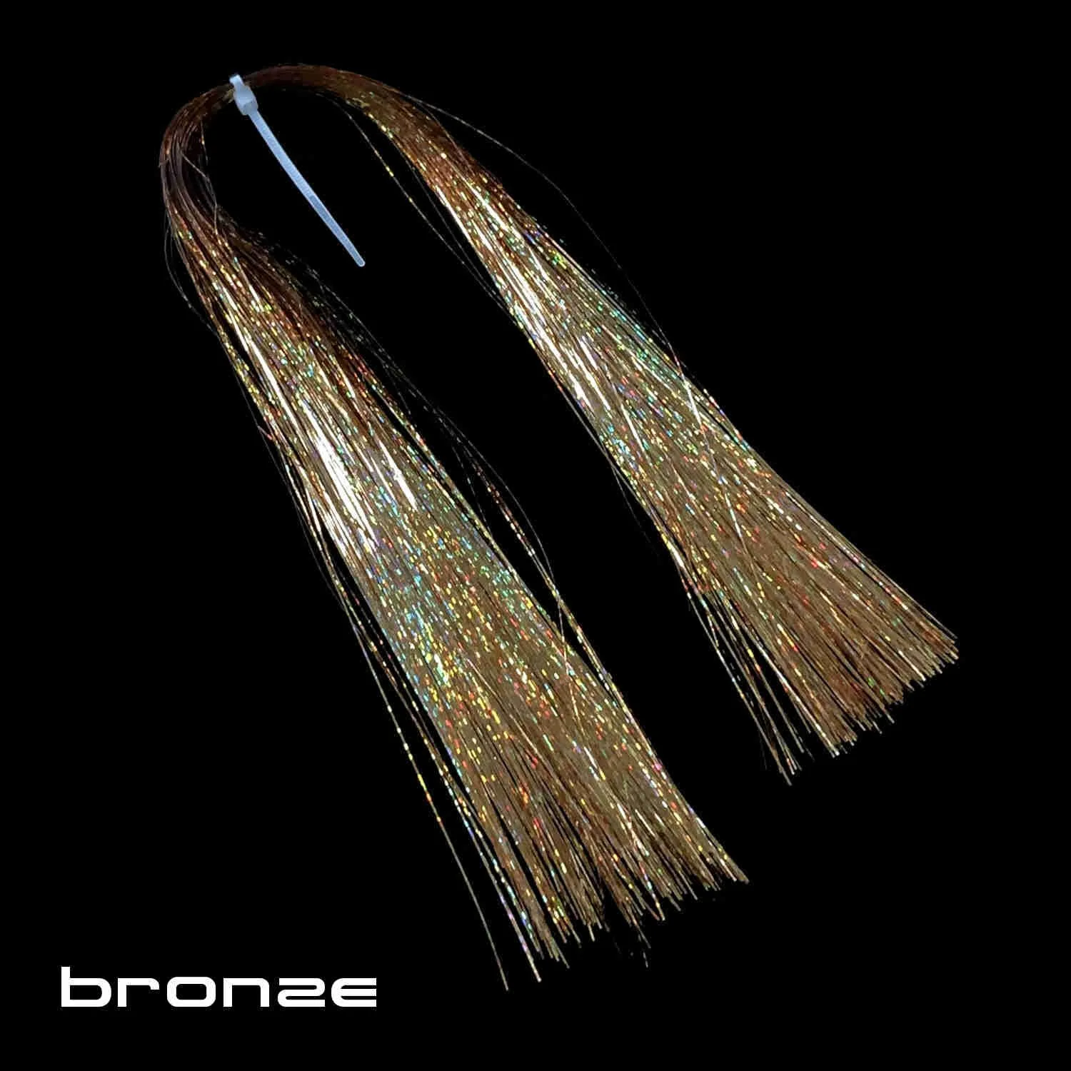 Bronze Holographic Flash  Fly Tying