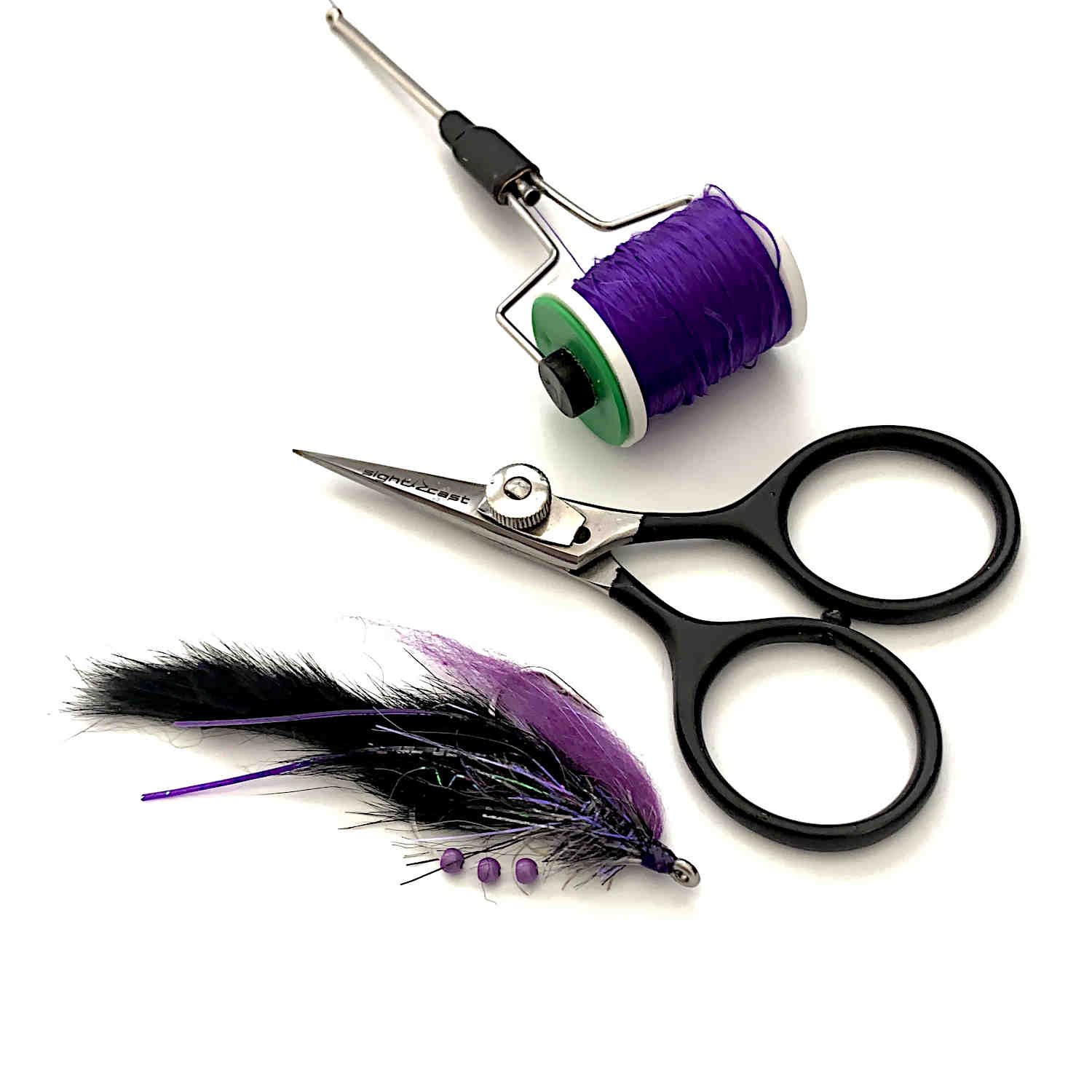 The Dinner Bell Fly - Black/Purple