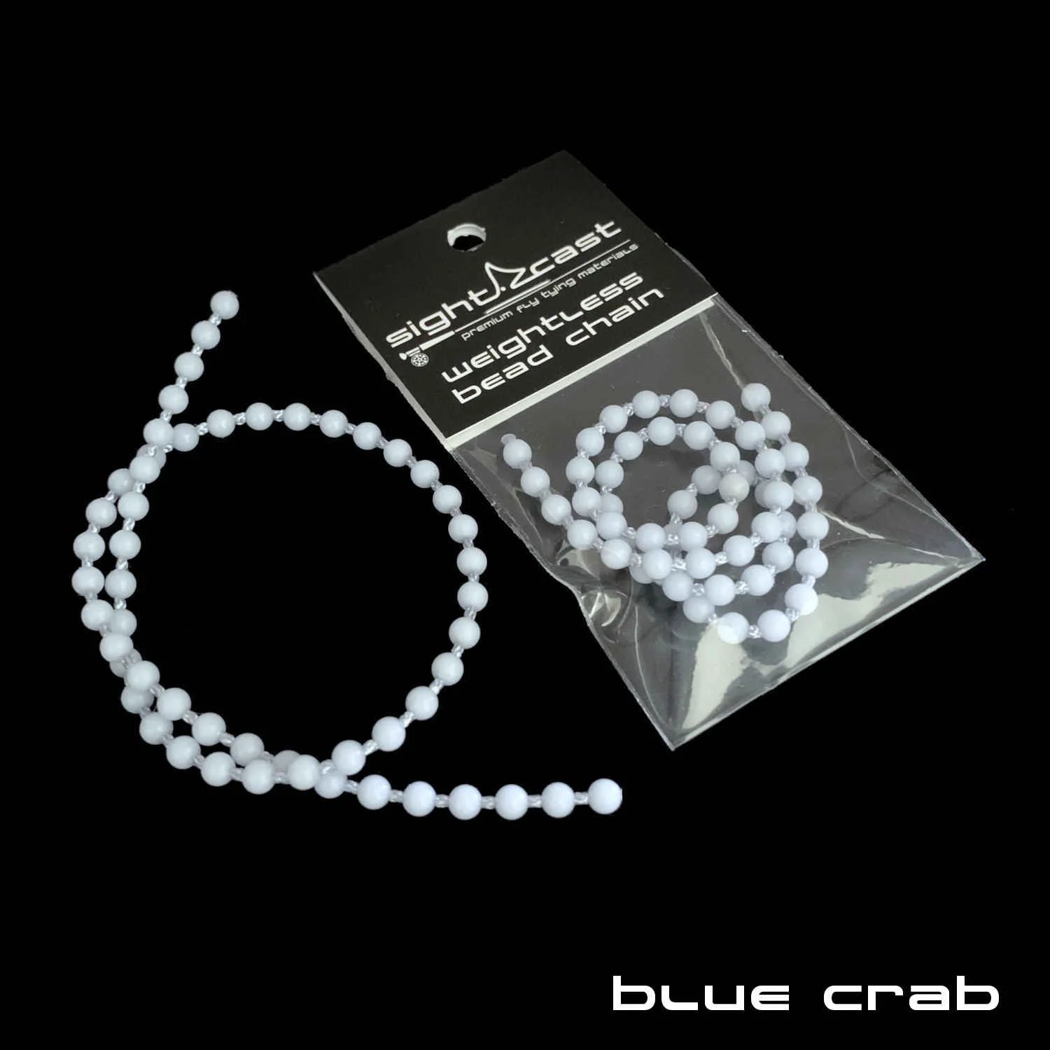 Weightless Bead Chain Eyes - Fly Tying Material - Blue