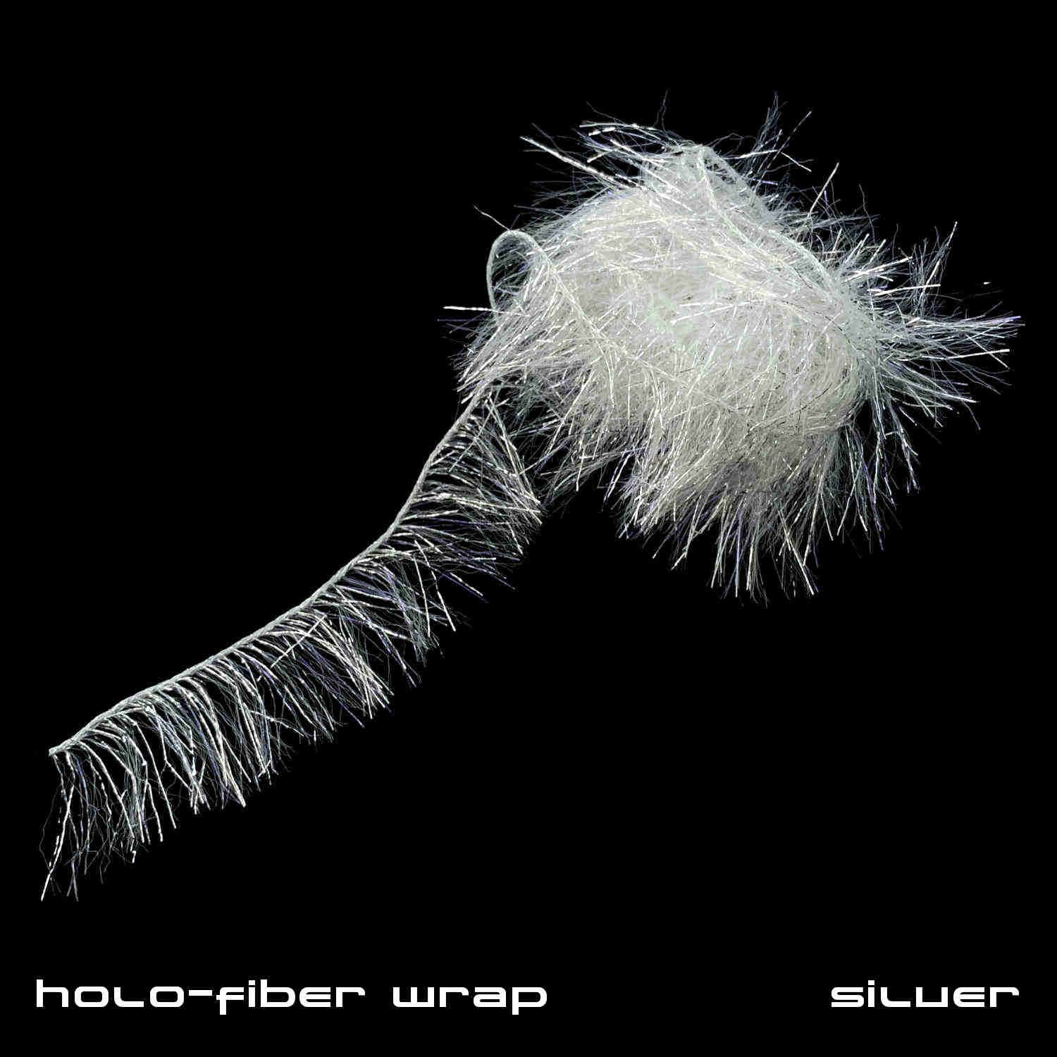 Holo-Fiber Wrap - Fly Tying Chenille - Silver