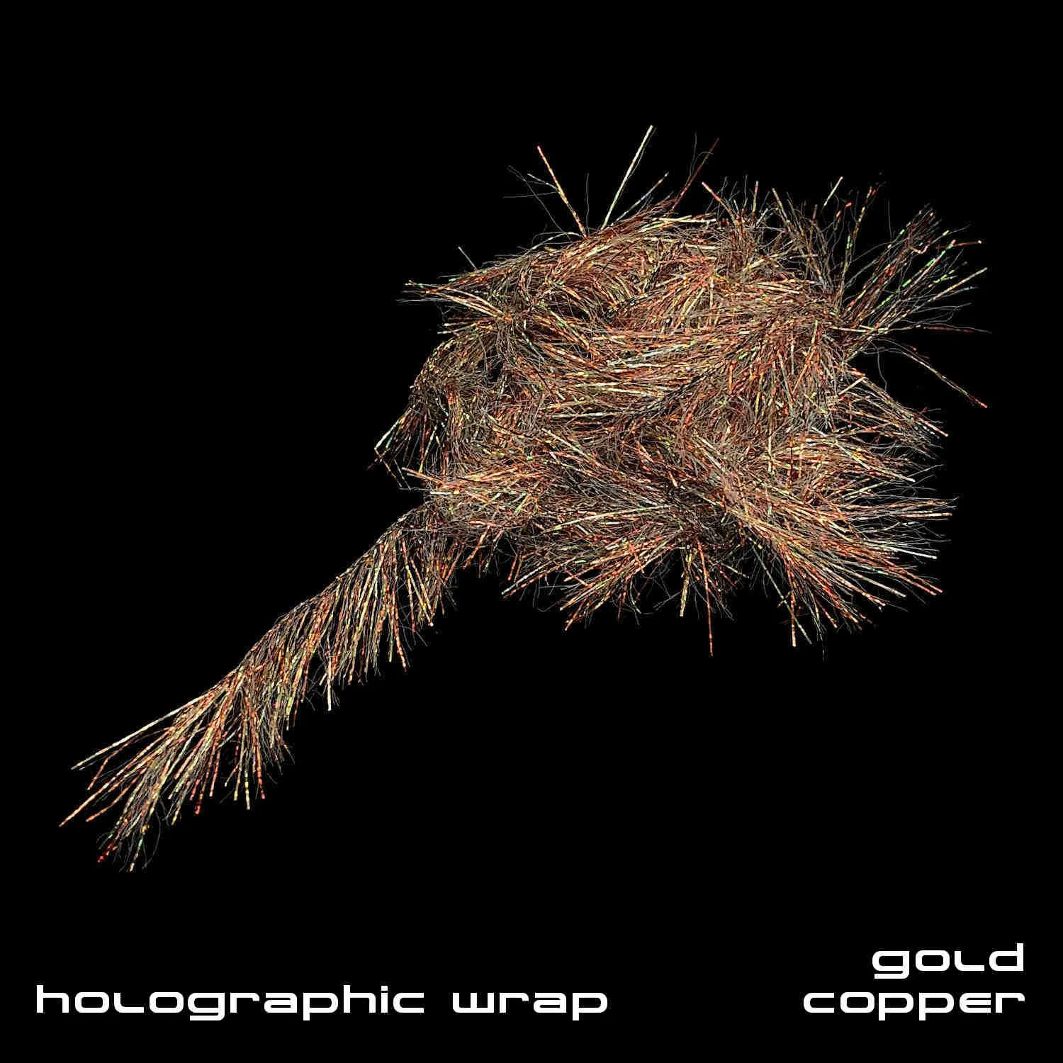 Holographic Wrap - Fly Tying Material - Gold Copper.JPG