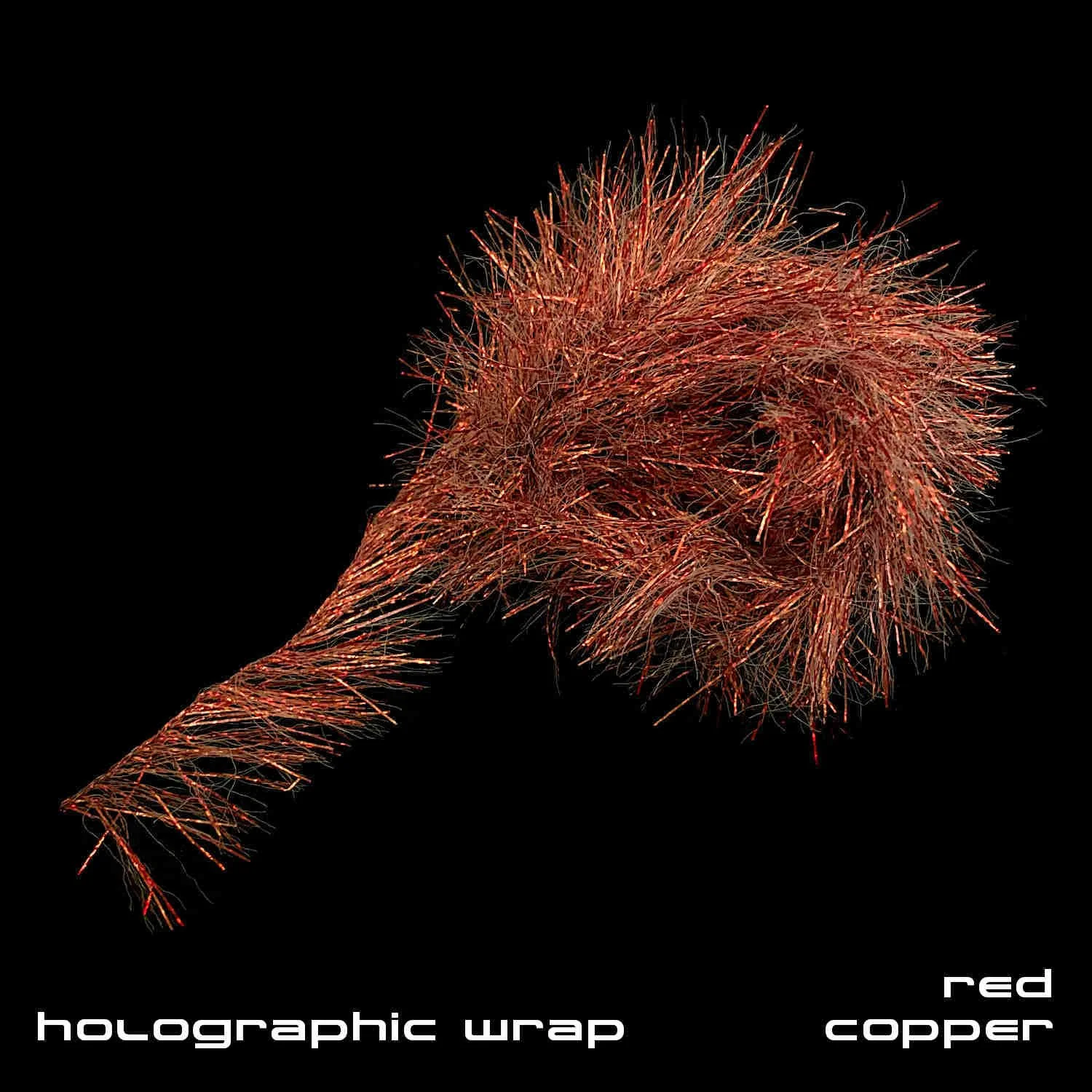 Holographic Wrap - Fly Tying Material - Red Copper.JPG