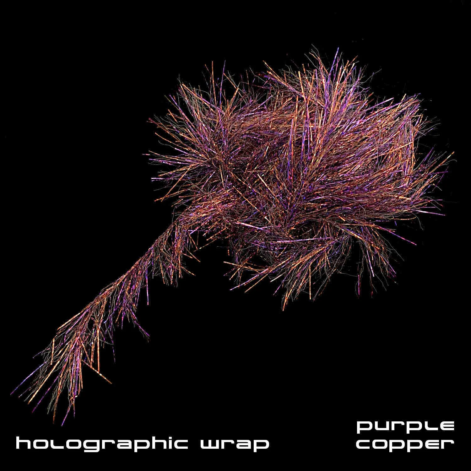 Holographic Wrap - Fly Tying Material - Purple Copper.JPG