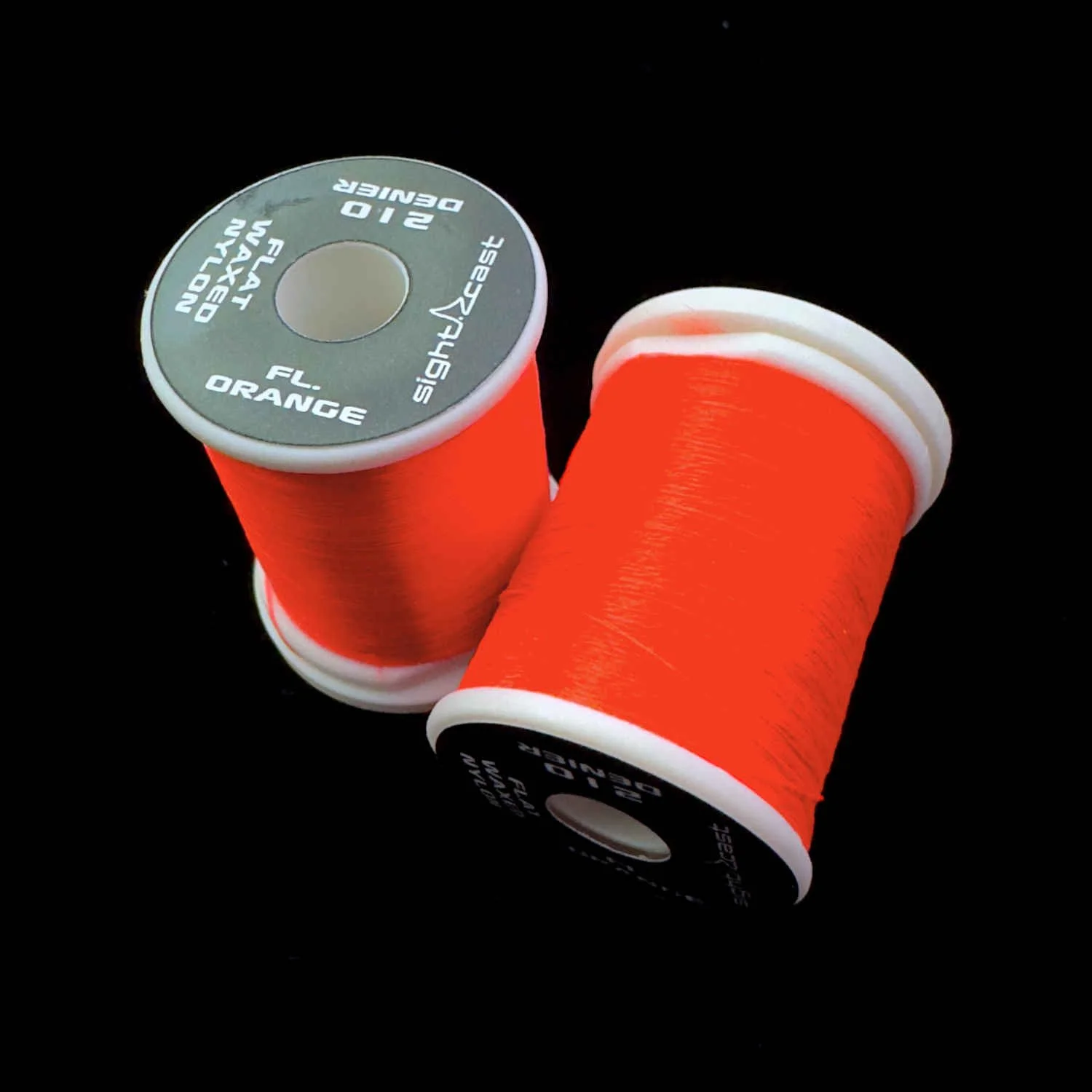 Fly Tying Thread - Flat Waxed Nylon 210 Denier - Fl. Orange