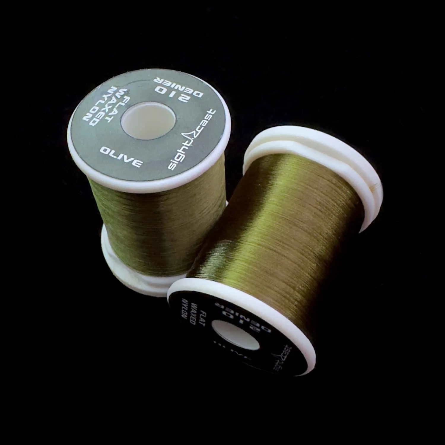 Fly Tying Thread - Flat Waxed Nylon 210 Denier - Olive