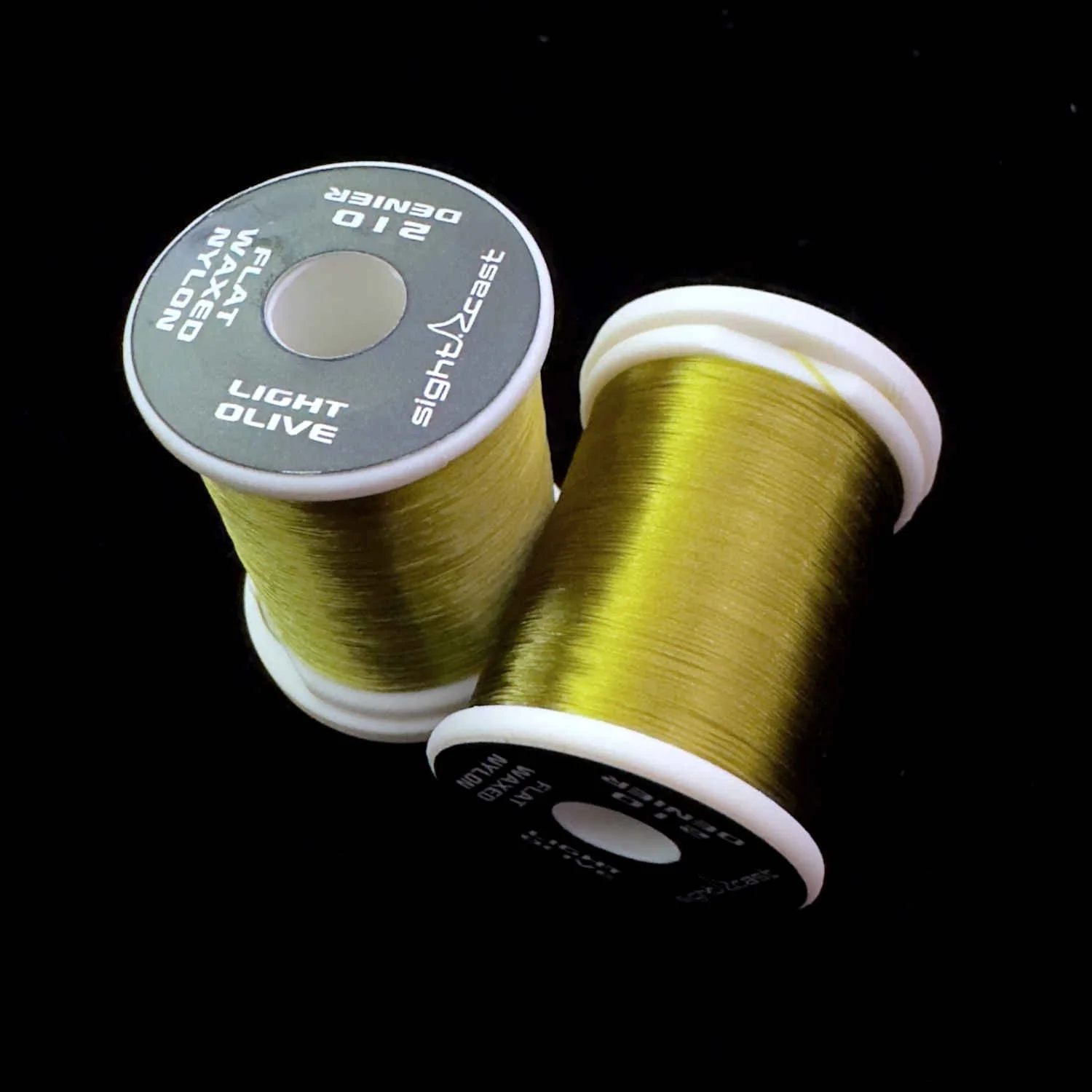 Fly Tying Thread - Flat Waxed Nylon 210 Denier - Light Olive
