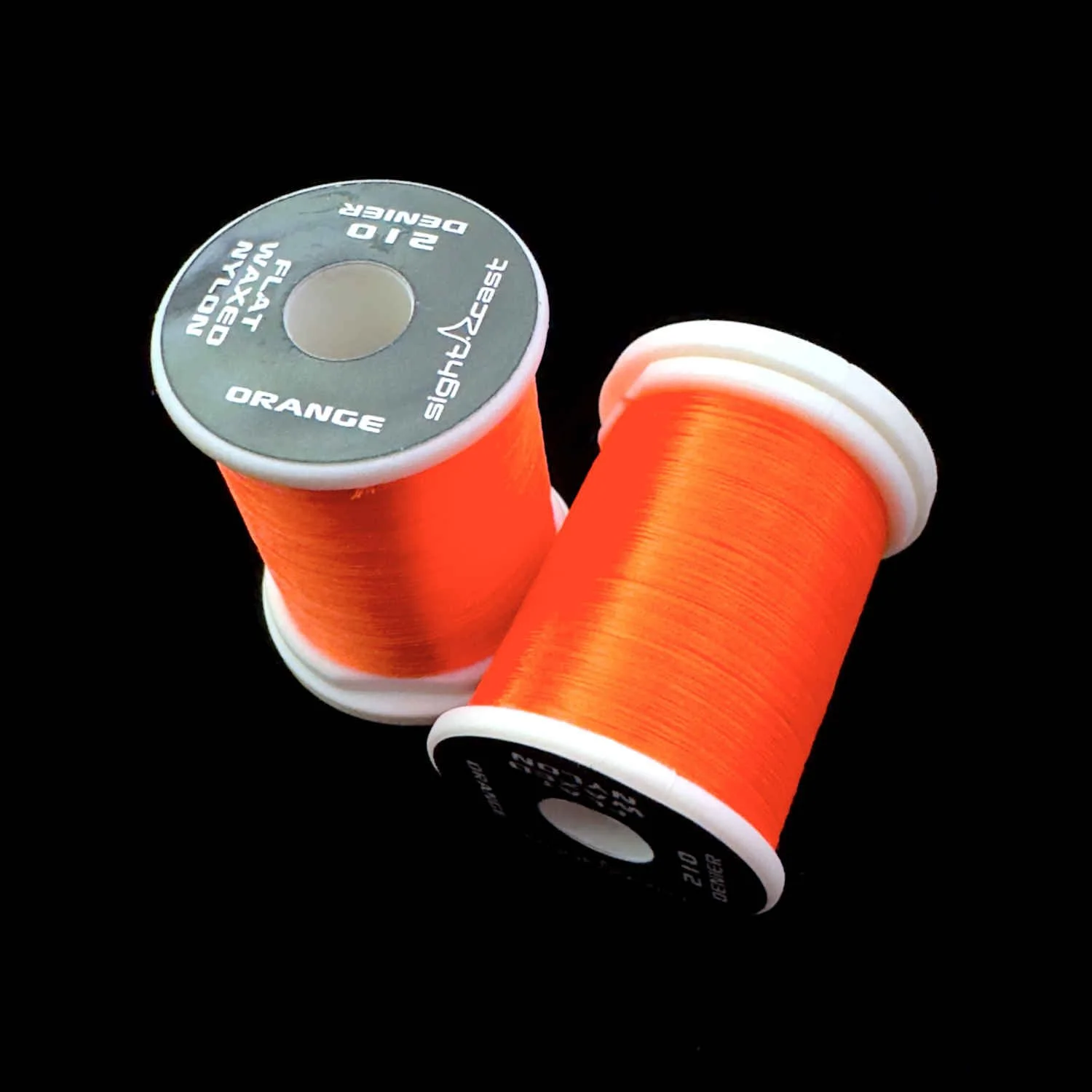 Fly Tying Thread - Flat Waxed Nylon 210 Denier - Orange