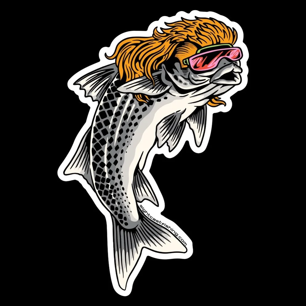 The flats called&hellip; and the mullets brought the party.

This guy showed up with a fresh haircut, zero responsibilities, and enough energy to scare every redfish within 100 yards.

Party on, little dude. 🍻

#fishingstickers #flyfishingstickers #