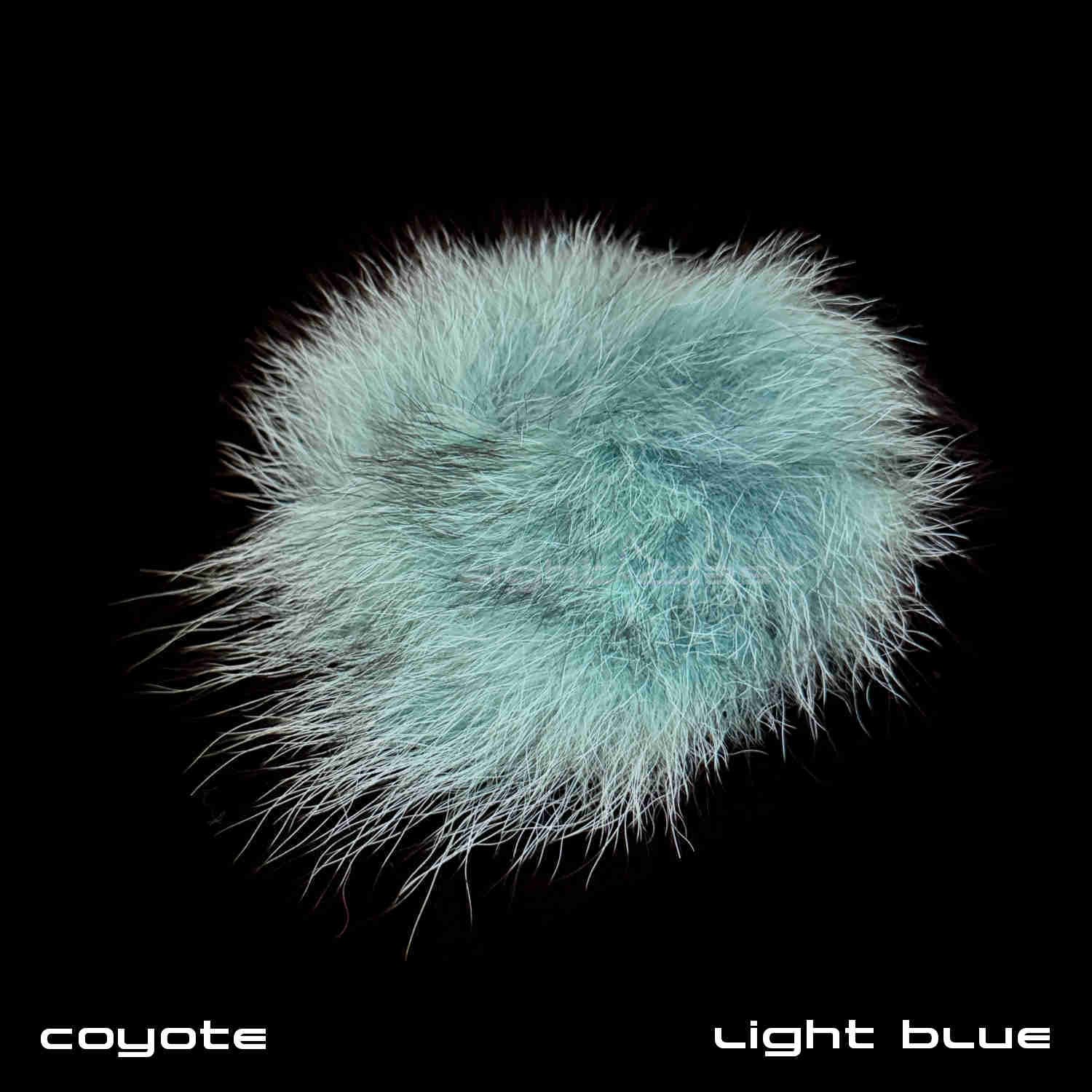Fly Tying Material Coyote Fur - Light Blue