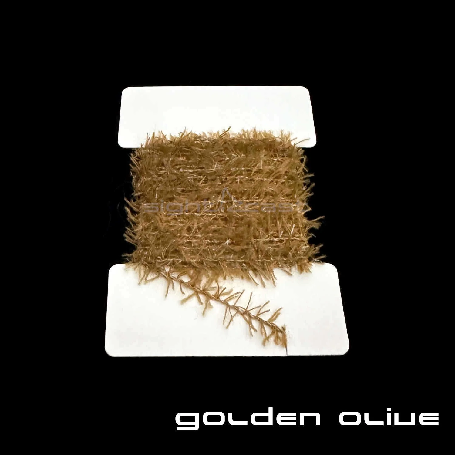 Fuzzy Chenille - Fly Tying Material - Golden Olive.JPG