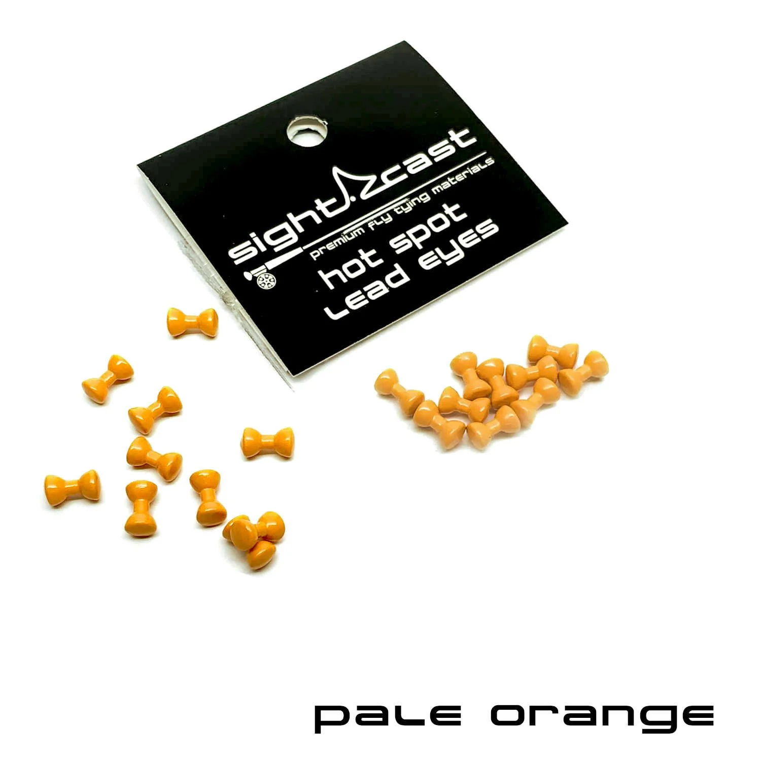 Hot Spot Lead Eyes - Fly Tying Materials - Pale Orange.JPG
