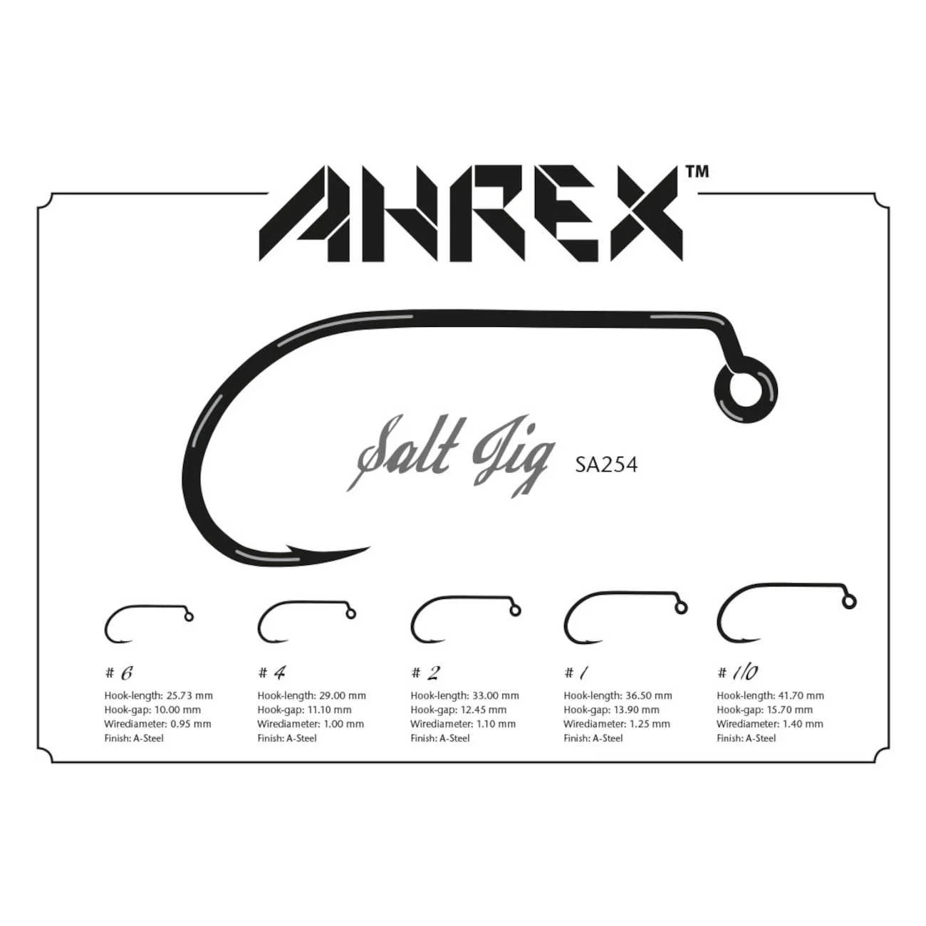 Ahrex SA254 Salt Jig - Saltwater Fly Hooks - Size Chart.jpg