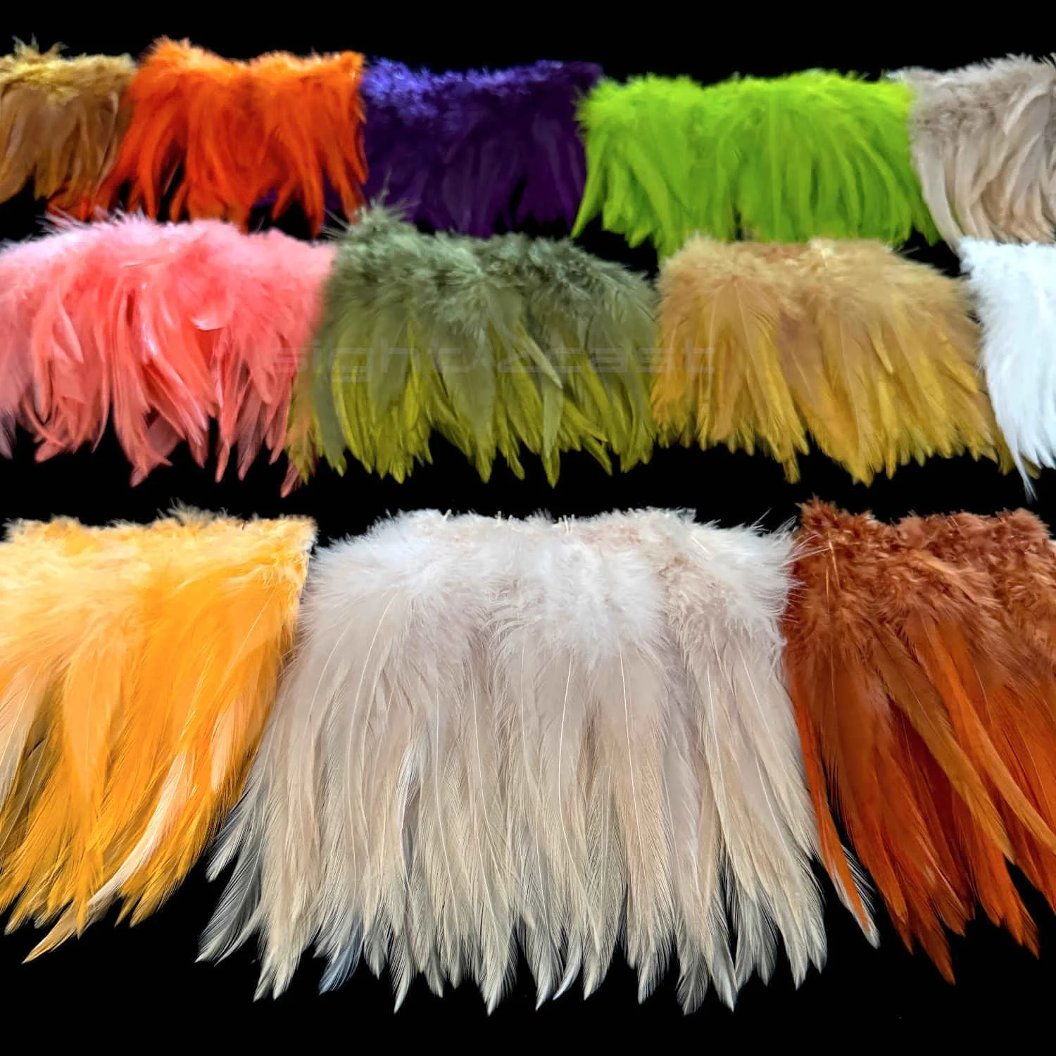 Premium Strung Saddle Hackle