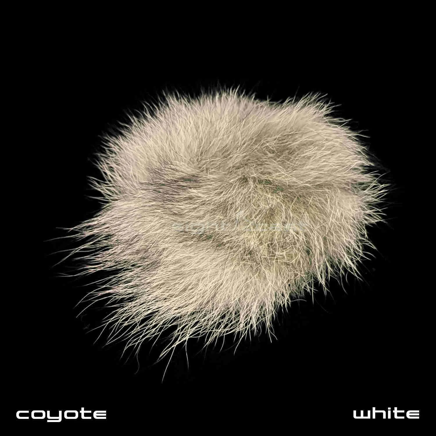 Fly Tying Material Coyote Fur - White