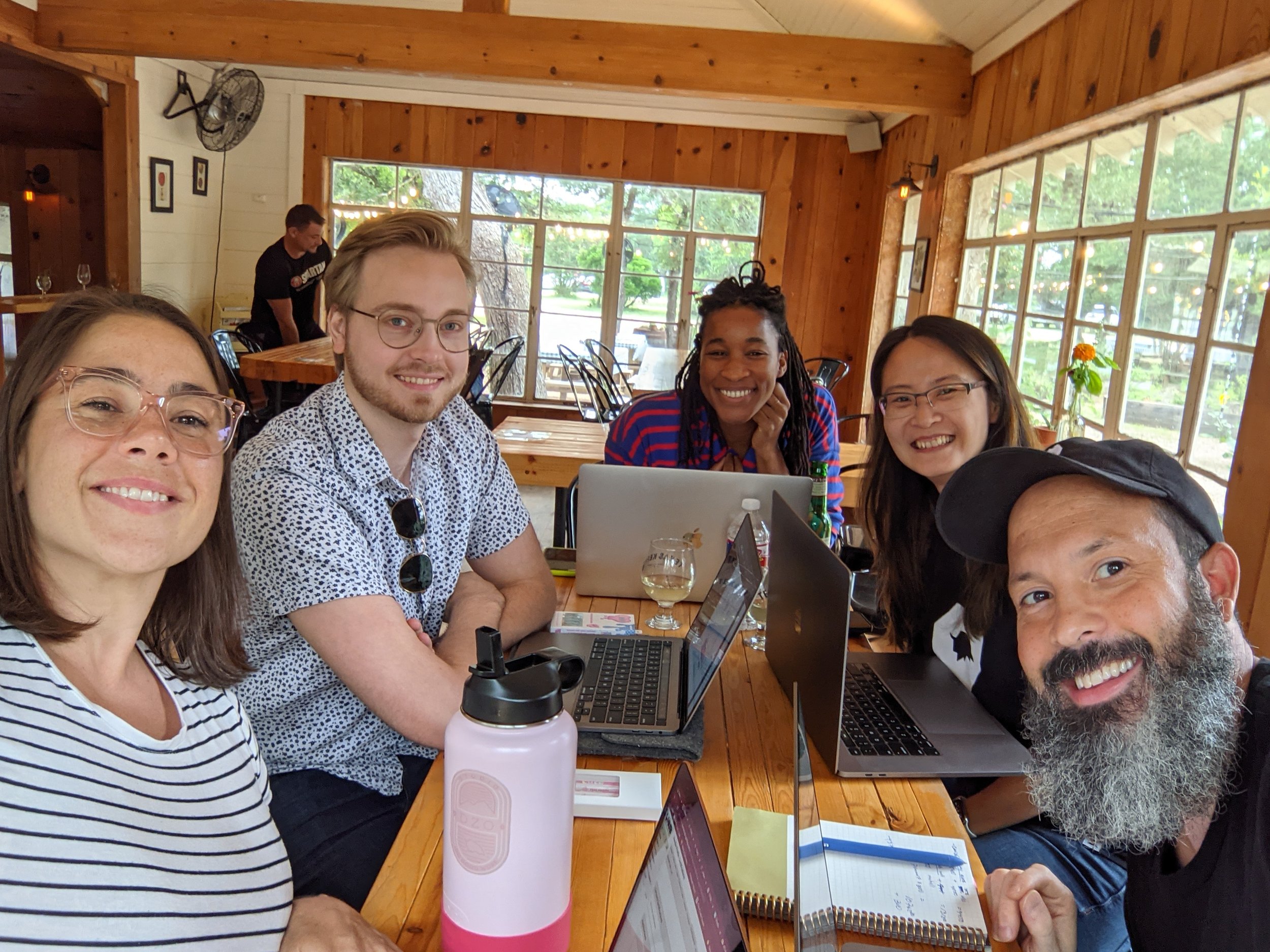 First team remote work session — 2021
