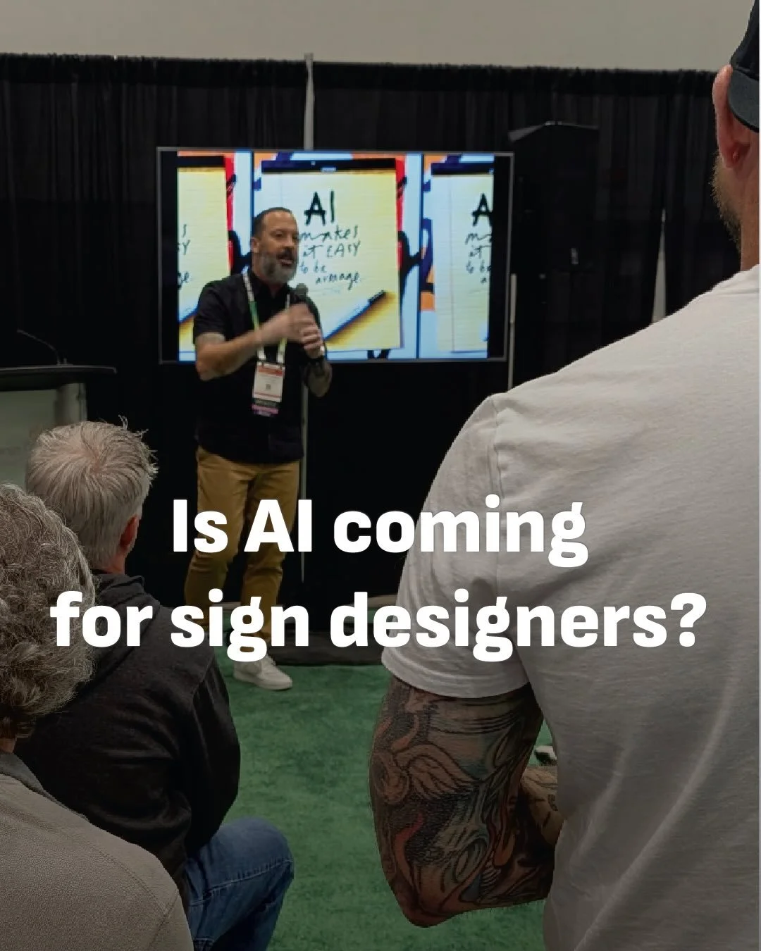 At this year&rsquo;s @isasigns Expo 2026, Russell gave a talk on the growing role of AI in the sign industry and what it means for designers moving forward. The conversation wasn&rsquo;t about fear or replacement &mdash; it was about understanding wh