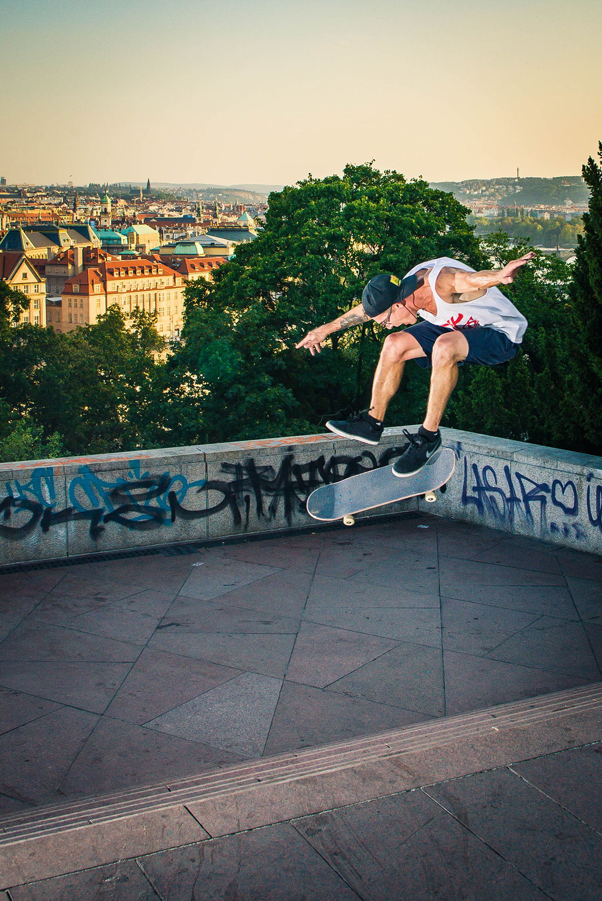 Aron boarding in Prague.jpg