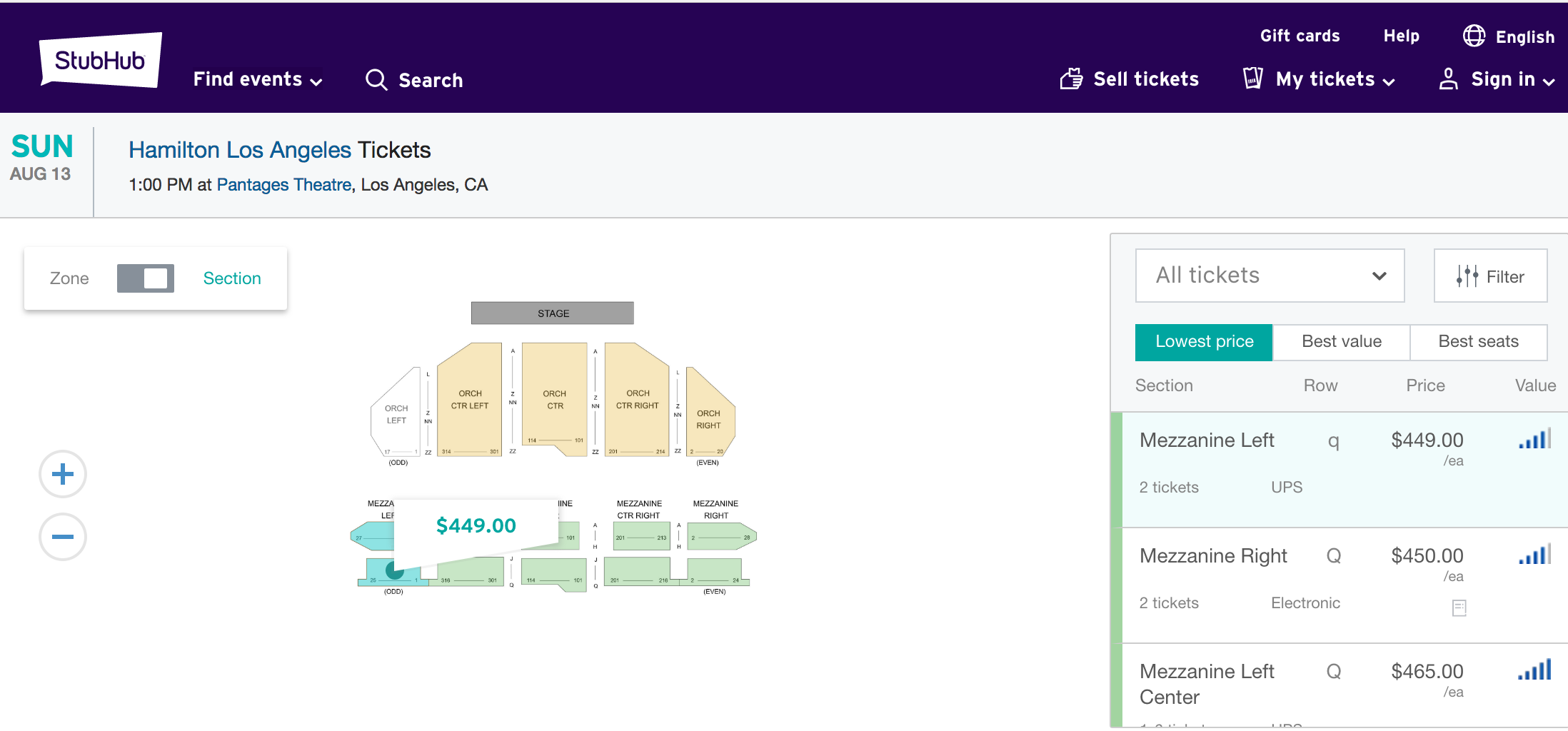 Hamilton Most Expensive Ticket High Quality