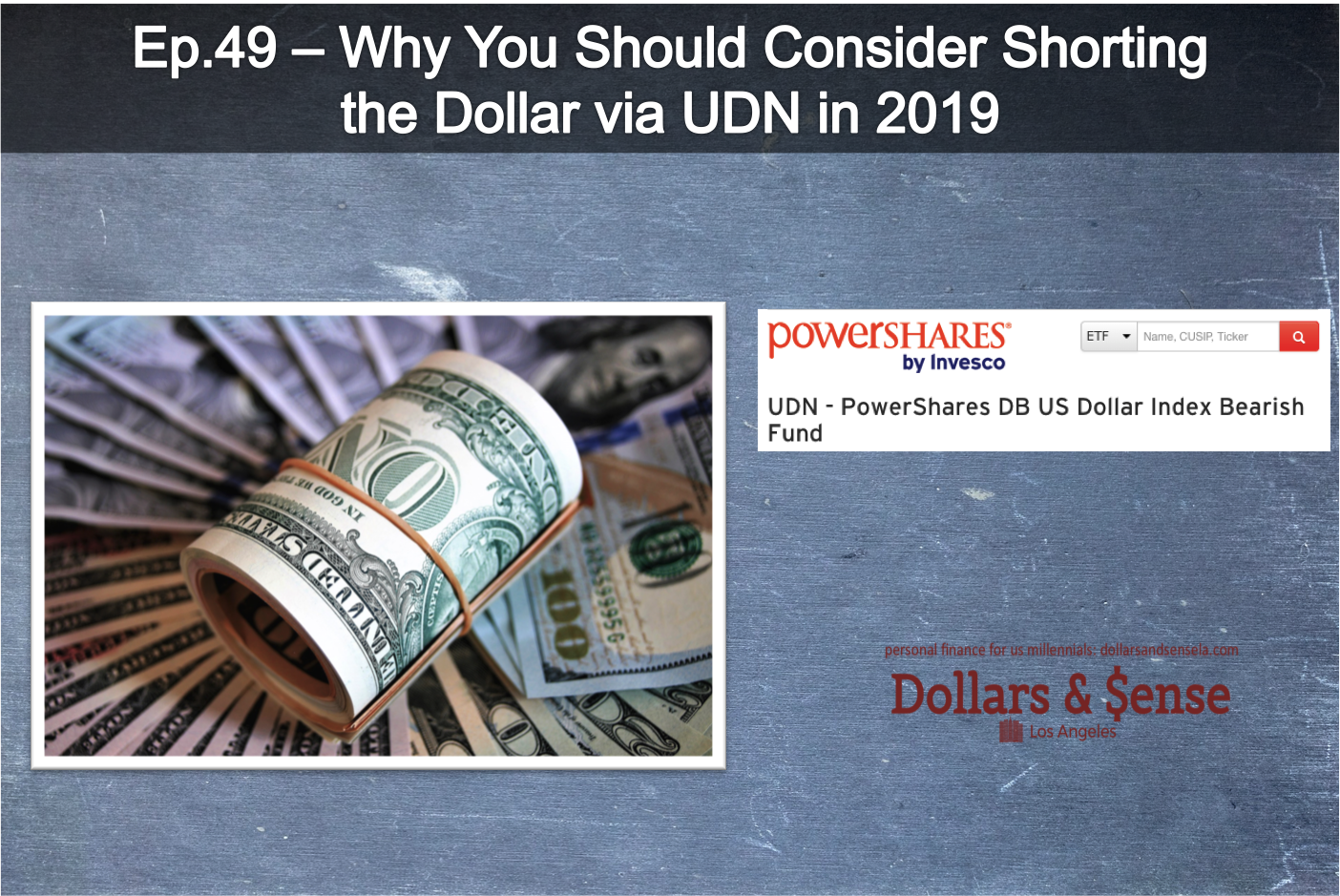 Ep.49 - Why You Should Consider Shorting the Dollar via UDN in 2019 (3 Minute Read)