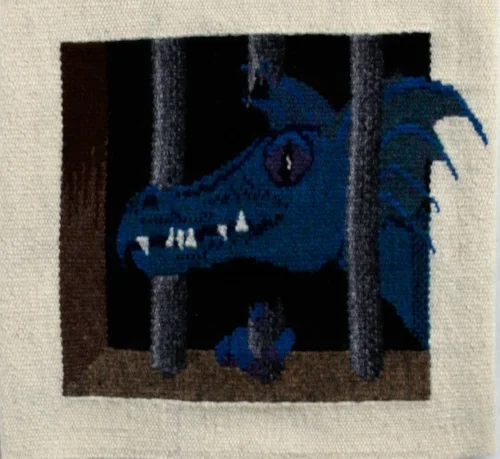 "What's Through Here?", tapestry by Danielle Rice