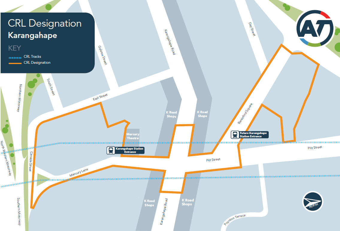 CRL Designation area map - Karangahape