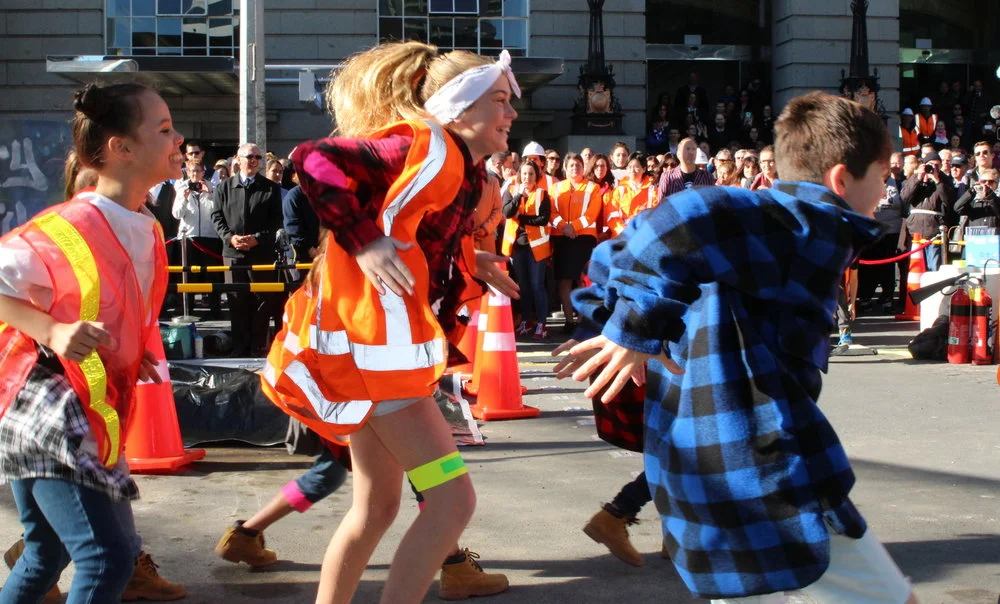 AUCKLAND'S FUTURE: Young performers symbolised the generations that will benefit most from the CRL