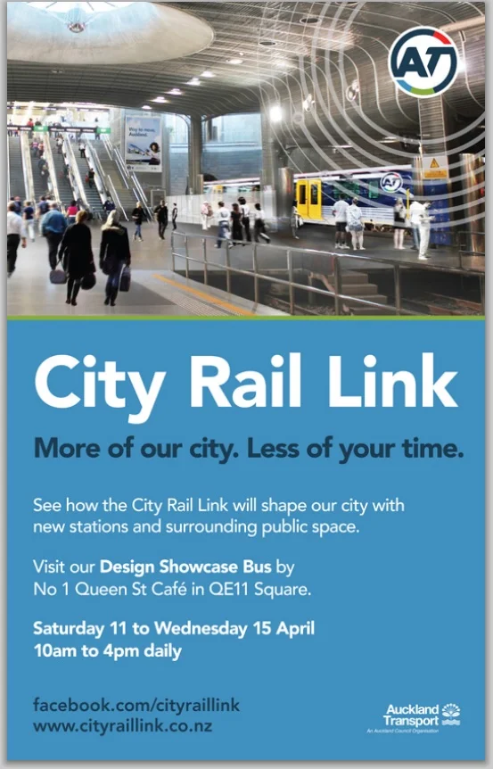 FLYER: Throughout the project, City Rail Link's open days have been popular with the public and those curious about the project