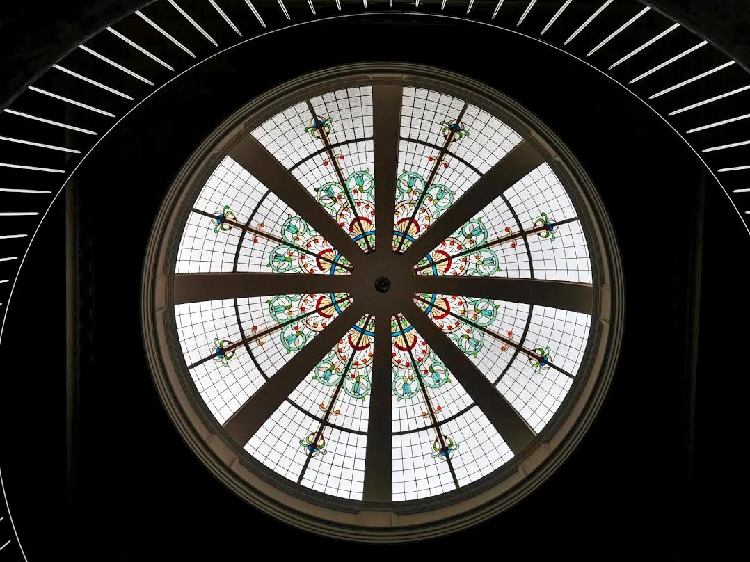 The historic dome in the Chief Post Office building