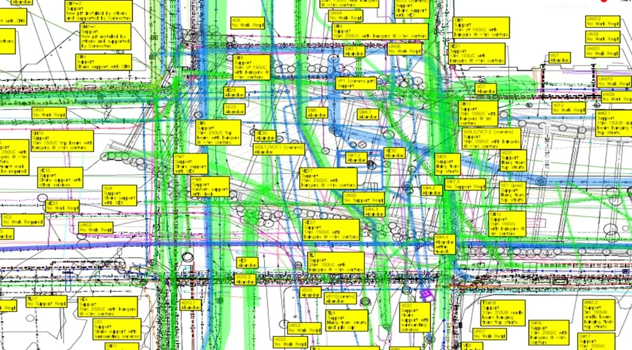 PUZZLE: This is a sketch by CRL team workers of what they found under that section of road