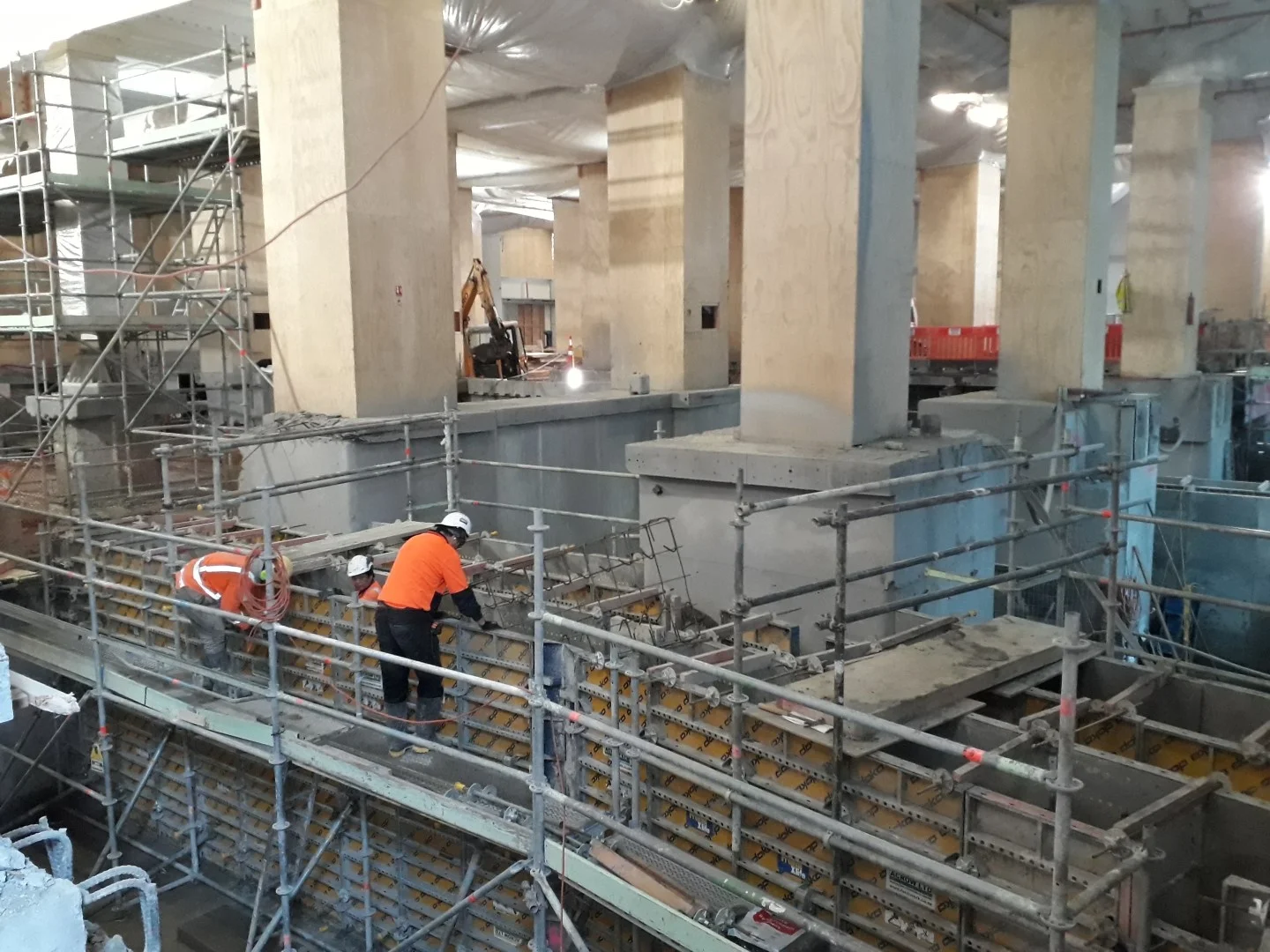 CRL construction work inside the Chief Post Office