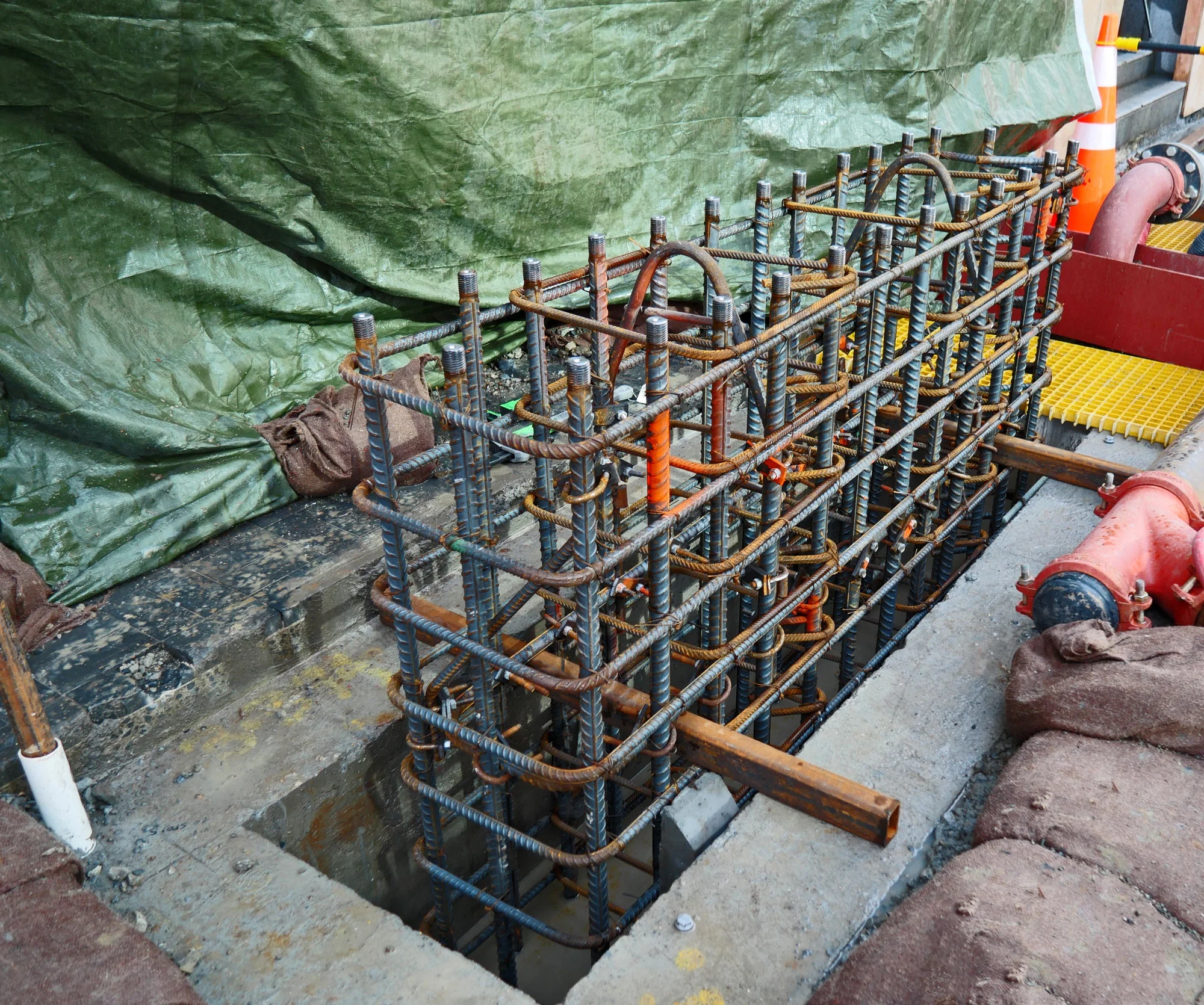 CRL construction work in Lower Queen Street.