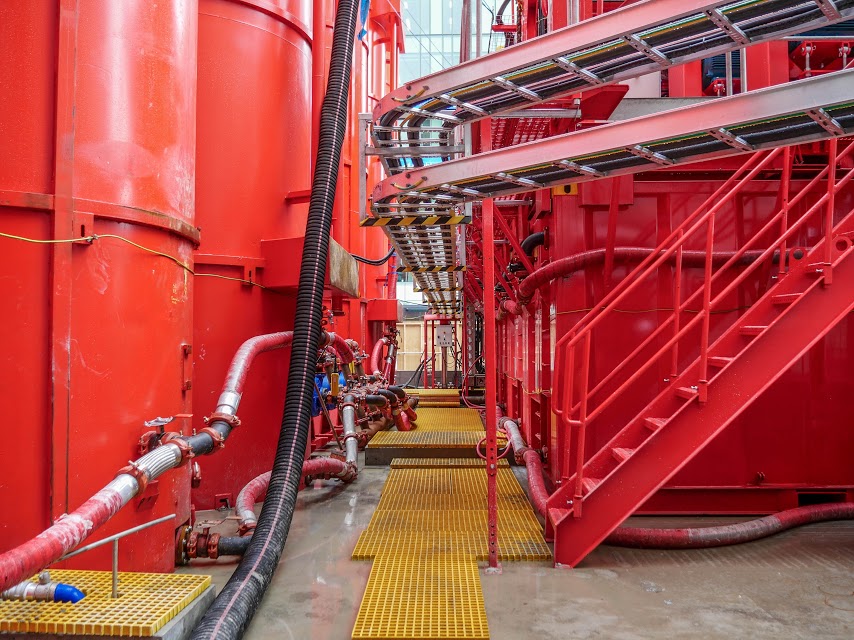 Red silos in Lower Queen Street