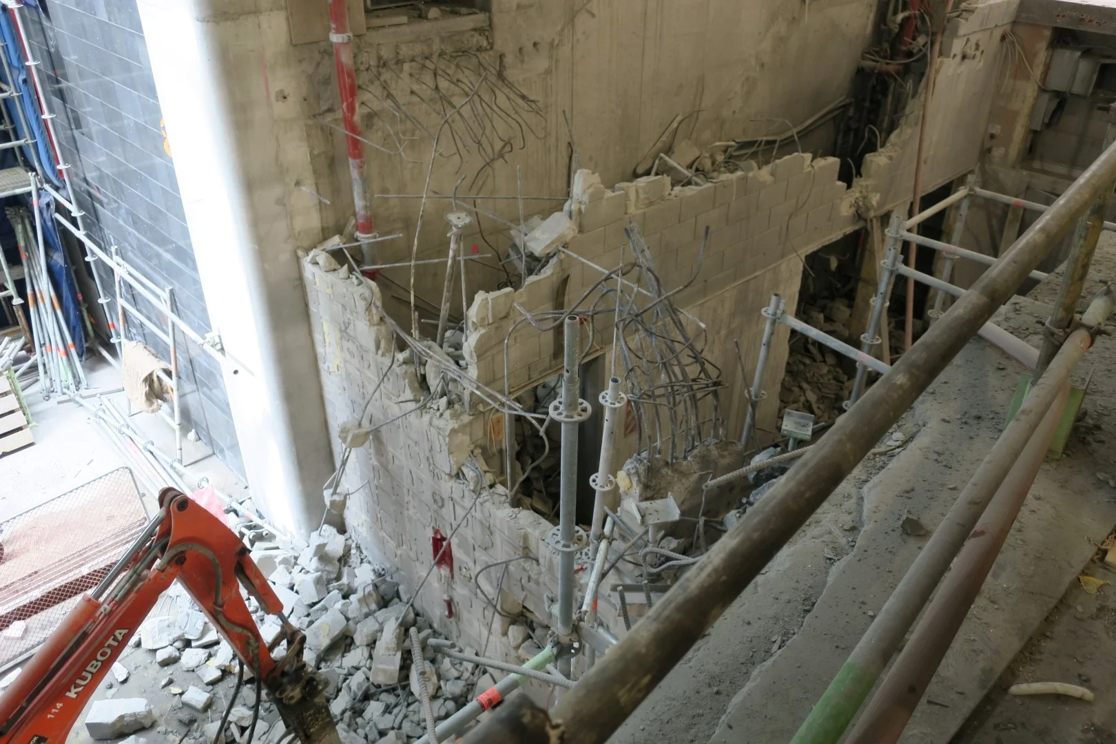 CRL construction work inside the Chief Post Office.